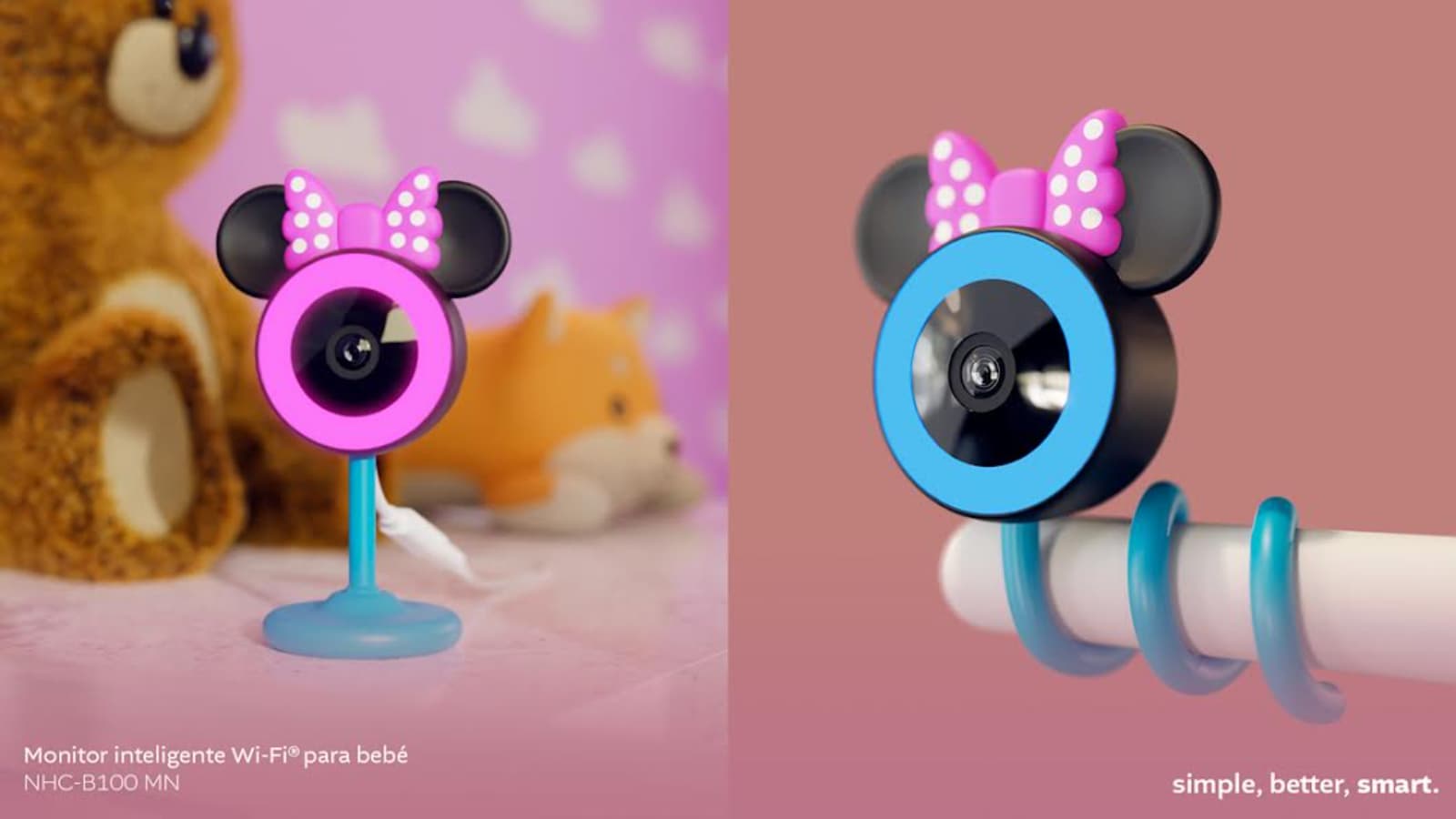 Nexxt Solutions Home presentó en Argentina un monitor Wi‑Fi para bebé edición Minnie Mouse