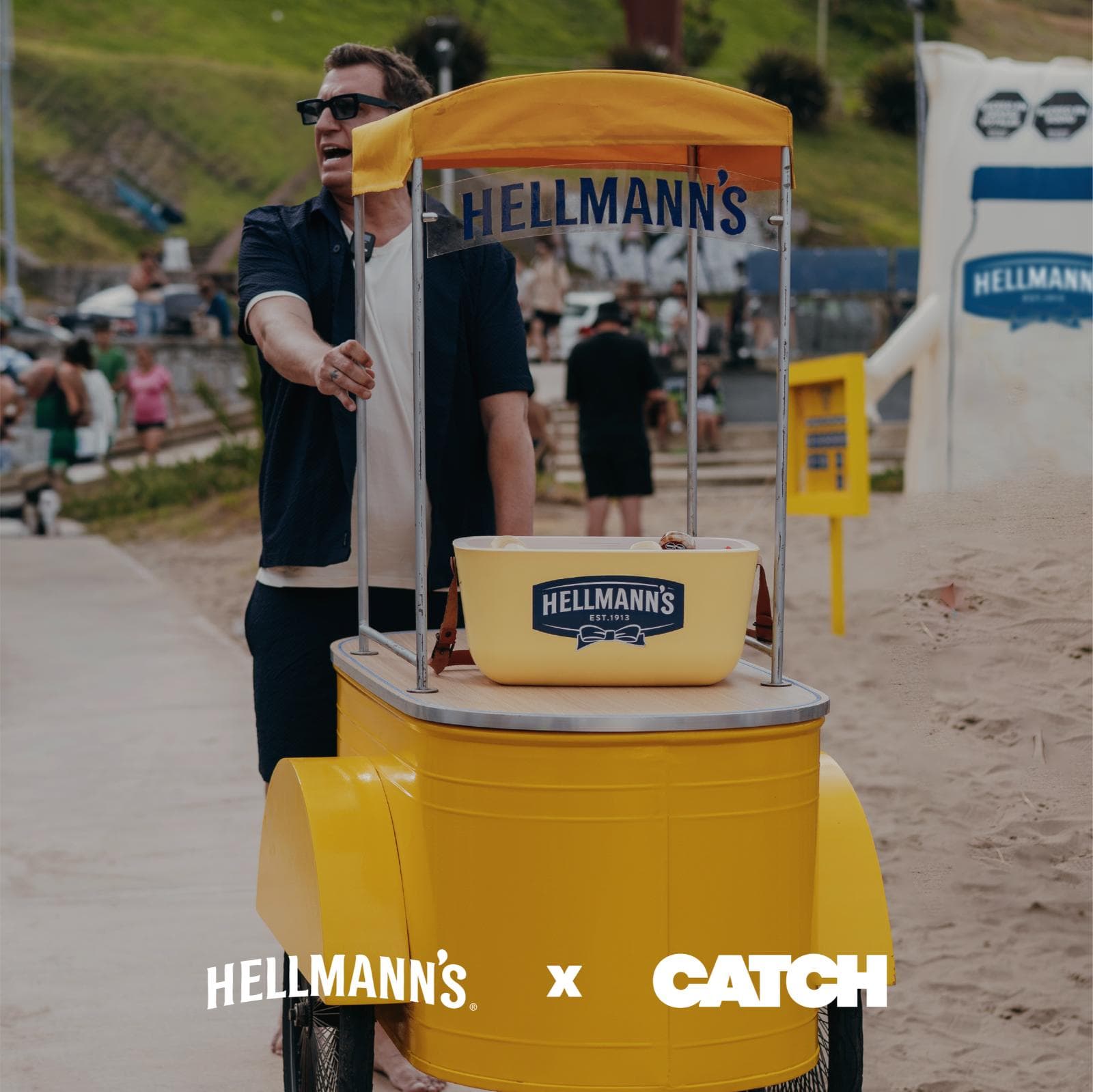 Hellmann’s y CATCH activaron en Mar del Plata al personaje El Mayonesero
