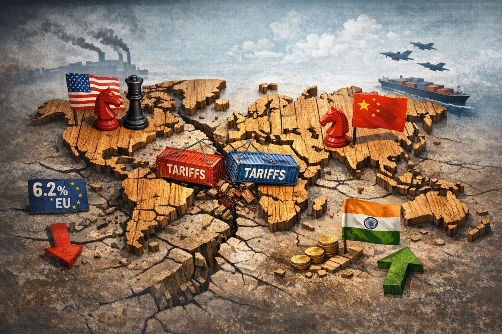 La guerra comercial reordena la madera global y ubica a India como destino