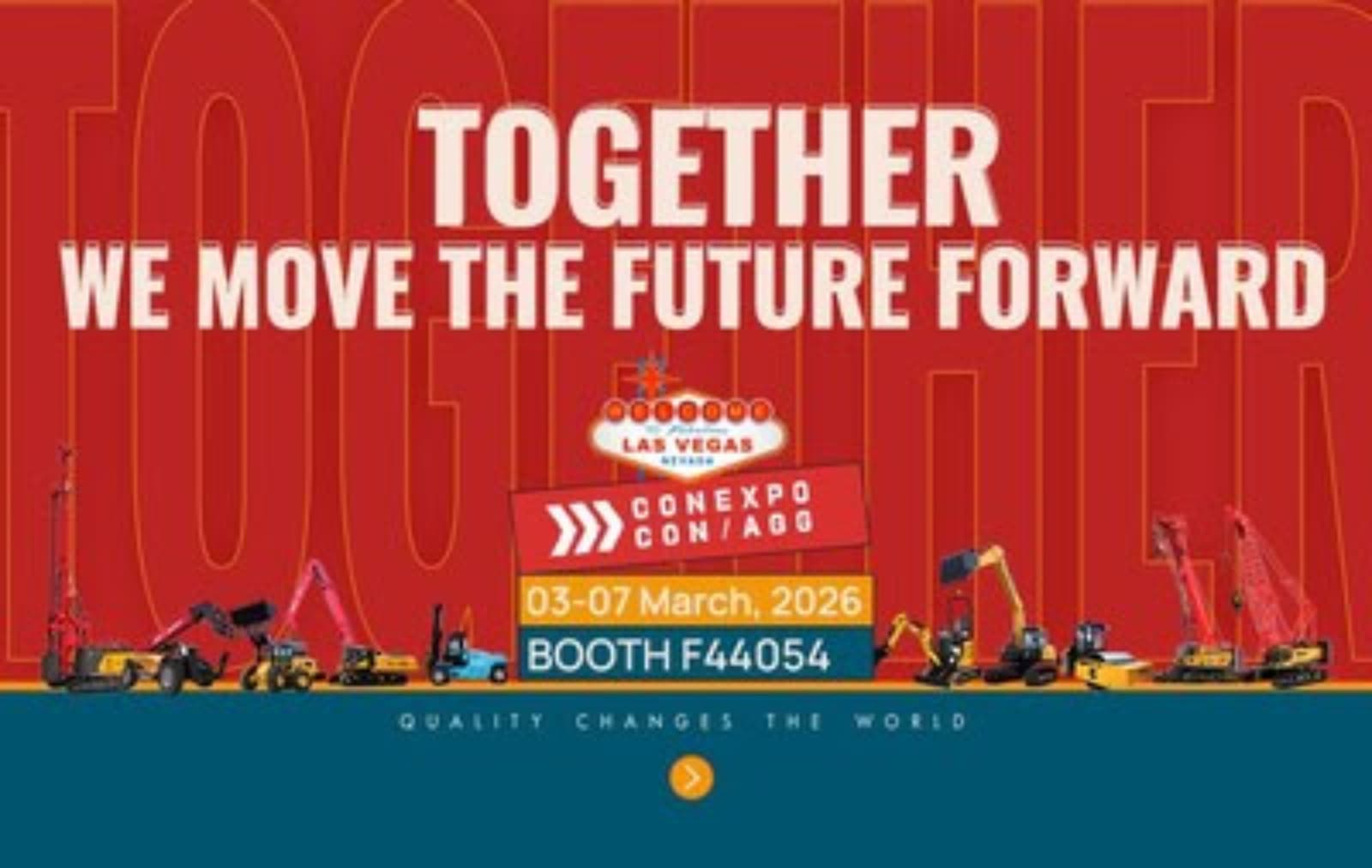 Sany exhibirá 32 máquinas y 17 accesorios en Conexpo-Con/Agg 2026