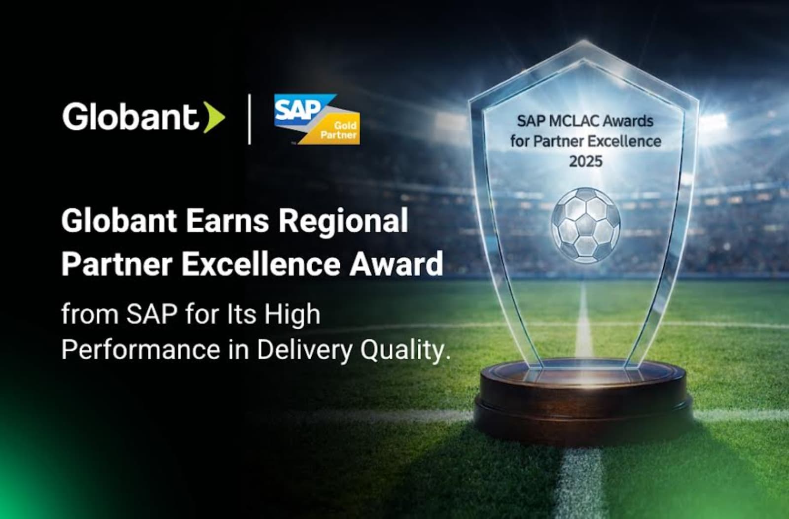 Globant obtuvo el SAP Partner Excellence Award 2025 por calidad de entrega regional