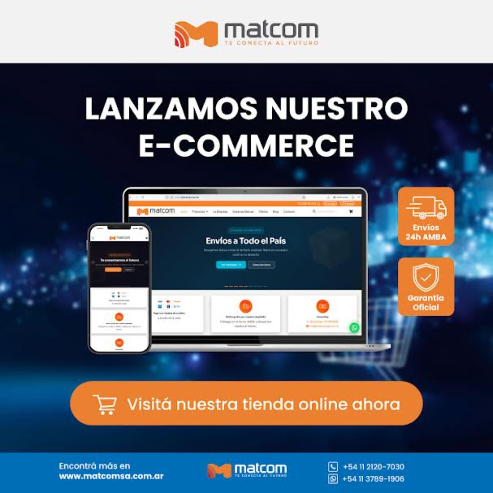 Matcom habilitó su tienda online para compras de redes de datos y seguridad