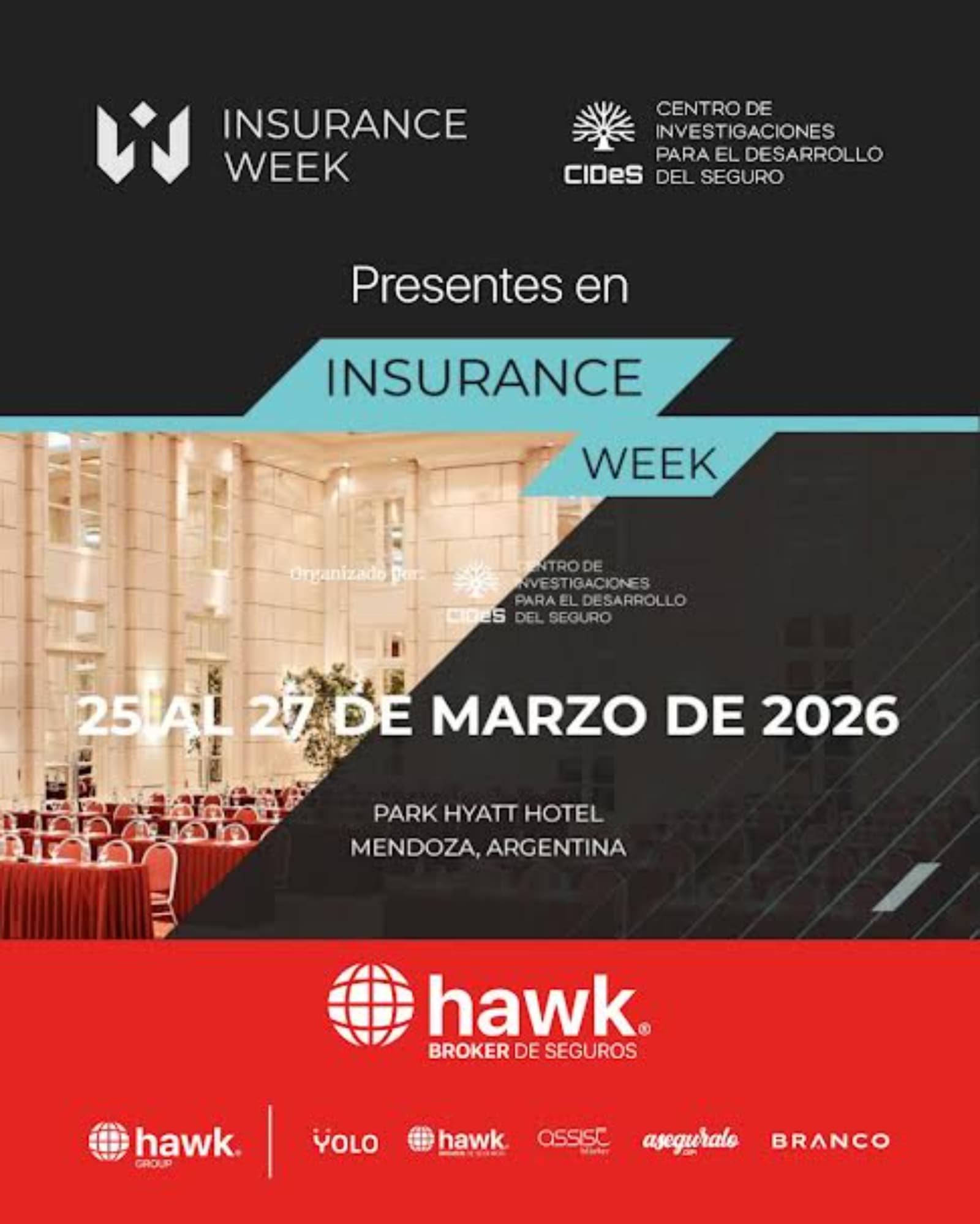 Hawk Broker de Seguros se suma a Insurance Week 2026 y auspicia su cierre