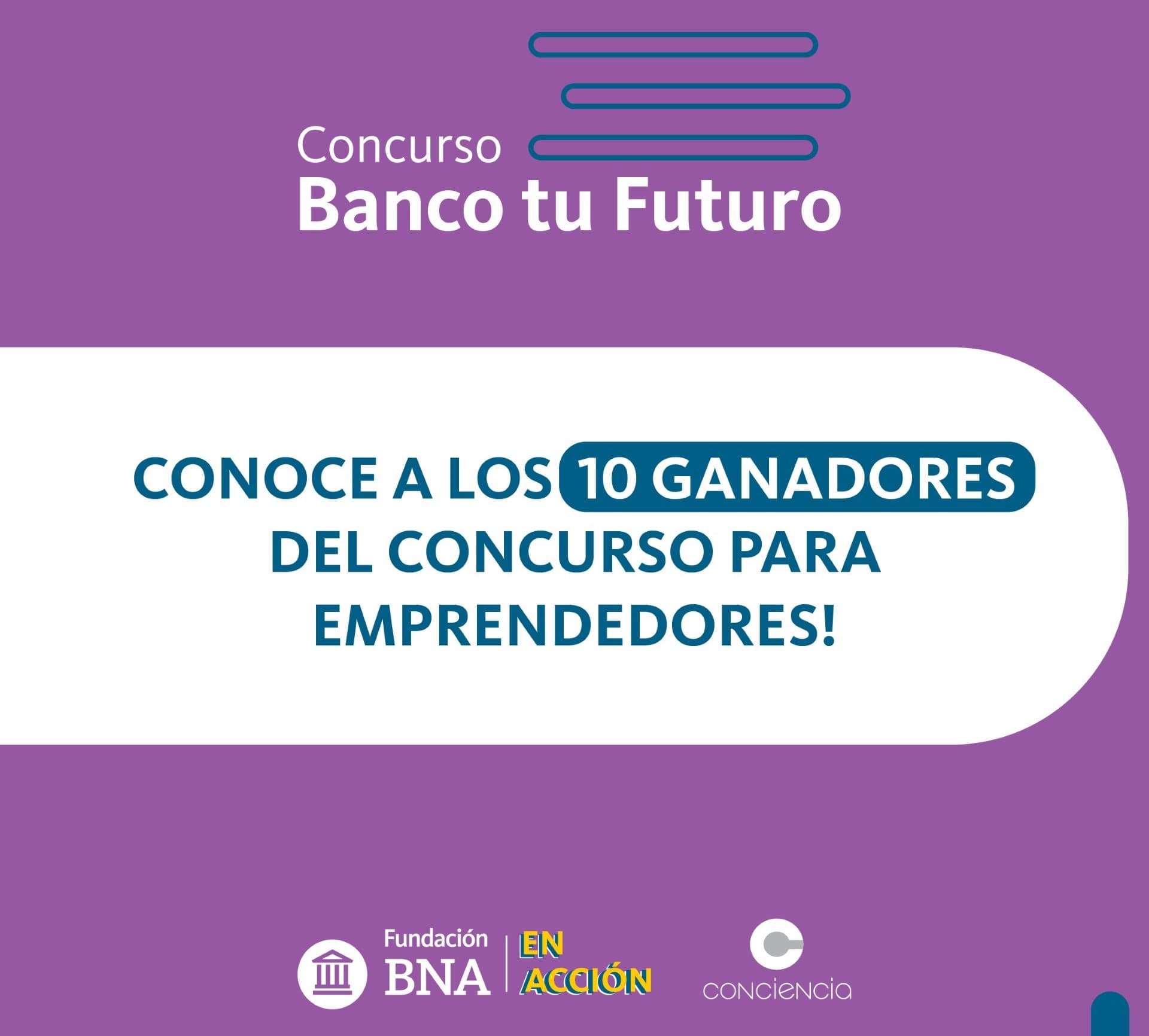 Banco Tu Futuro premió a diez emprendimientos tras más de 2.300 inscripciones