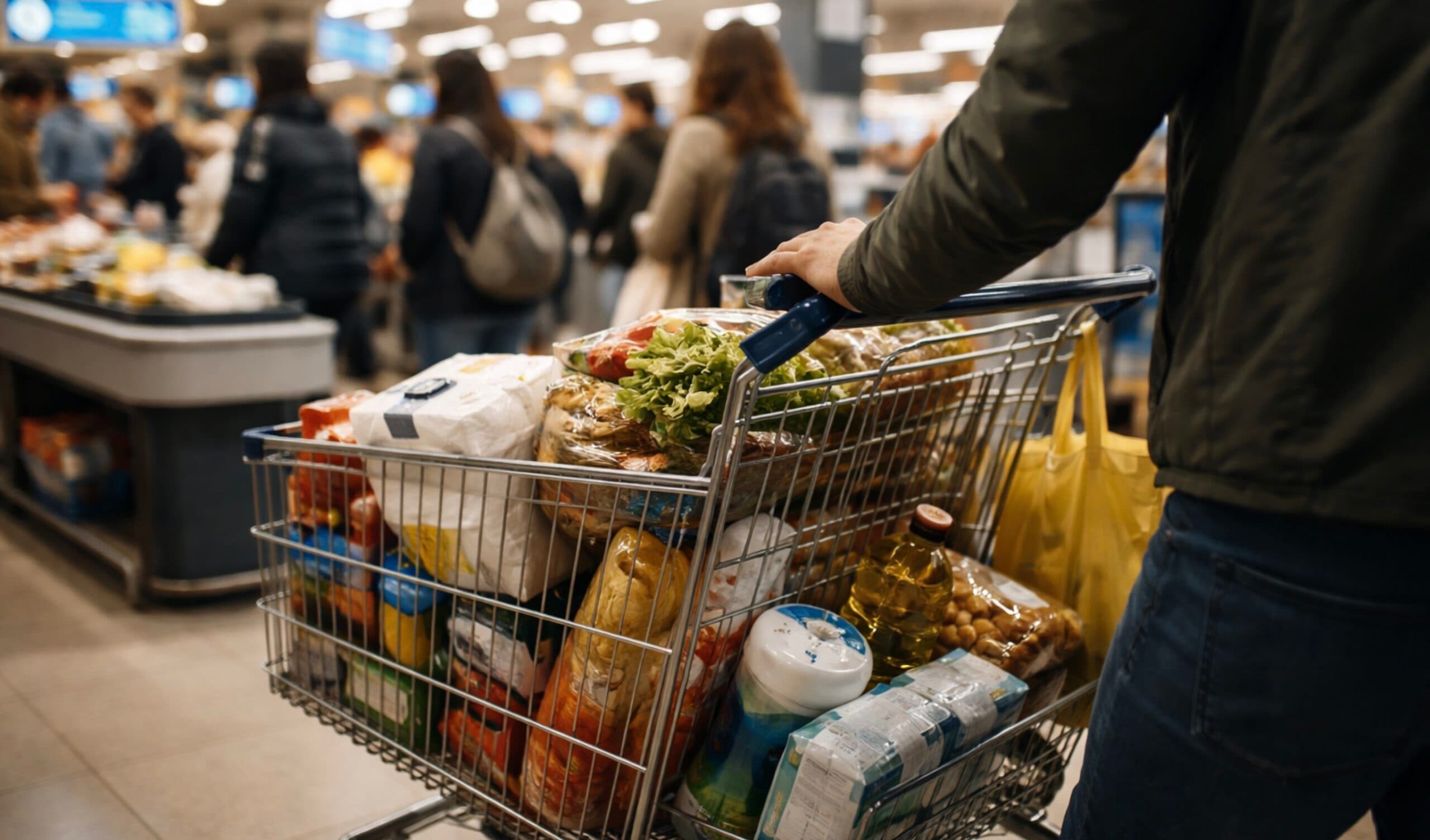 Supermercados: la caja sube, el consumo no