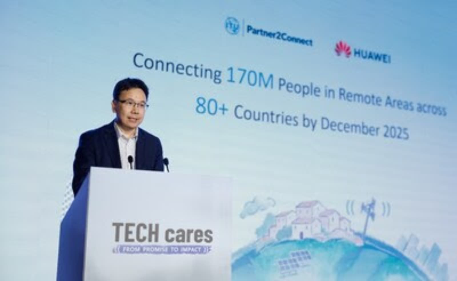 Huawei superó su compromiso con ITU Partner2Connect al conectar a 170 millones