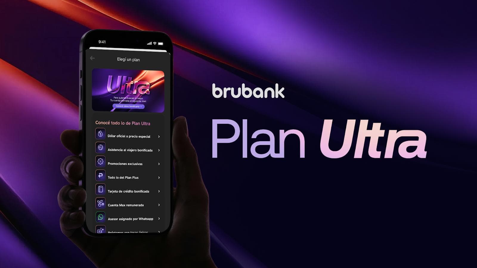 Brubank presentó Plan Ultra, un plan premium con asistencia al viajero y dólar oficial
