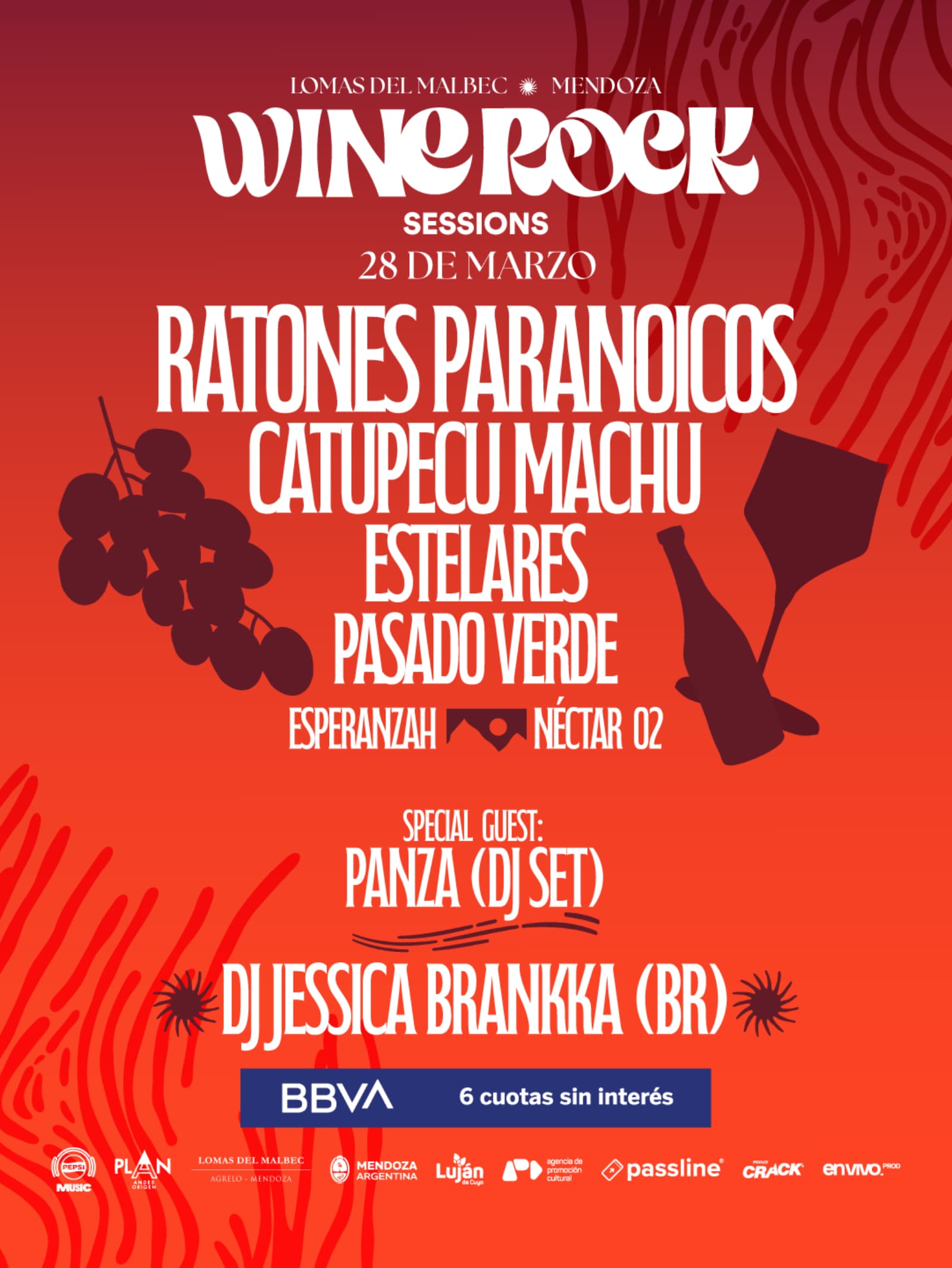 Wine Rock Sessions 2026: vino, gastronomía y música en Lomas del Malbec
