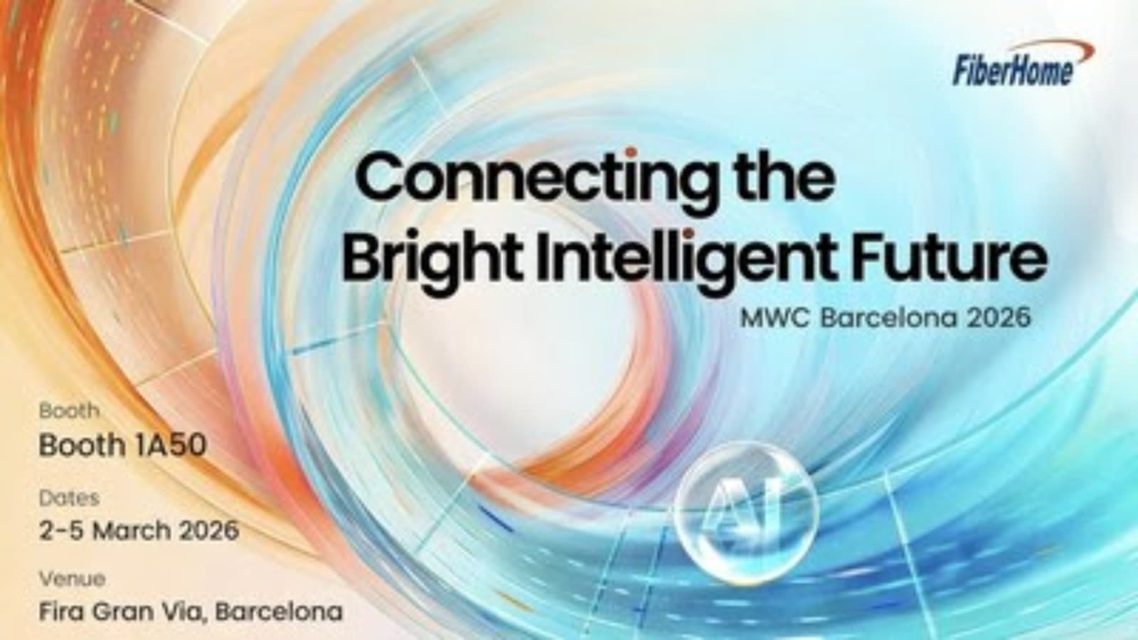 MWC 2026: FiberHome exhibió 10 innovaciones en computación óptica, redes e IA