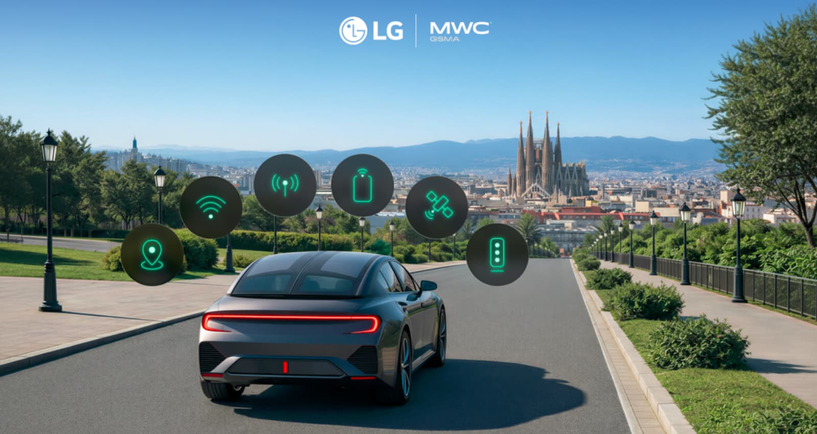 LG presentó en el MWC Barcelona 2026 un módulo telemático que integra TCU y antena