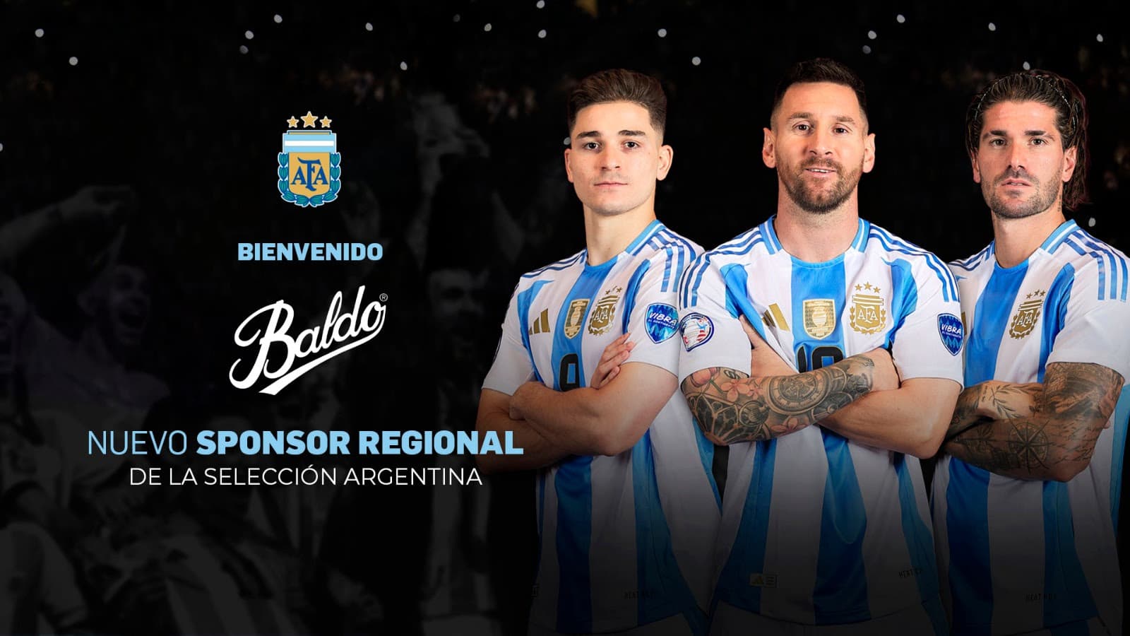 Baldo se suma como sponsor oficial de la Selección Argentina rumbo al Mundial 2026