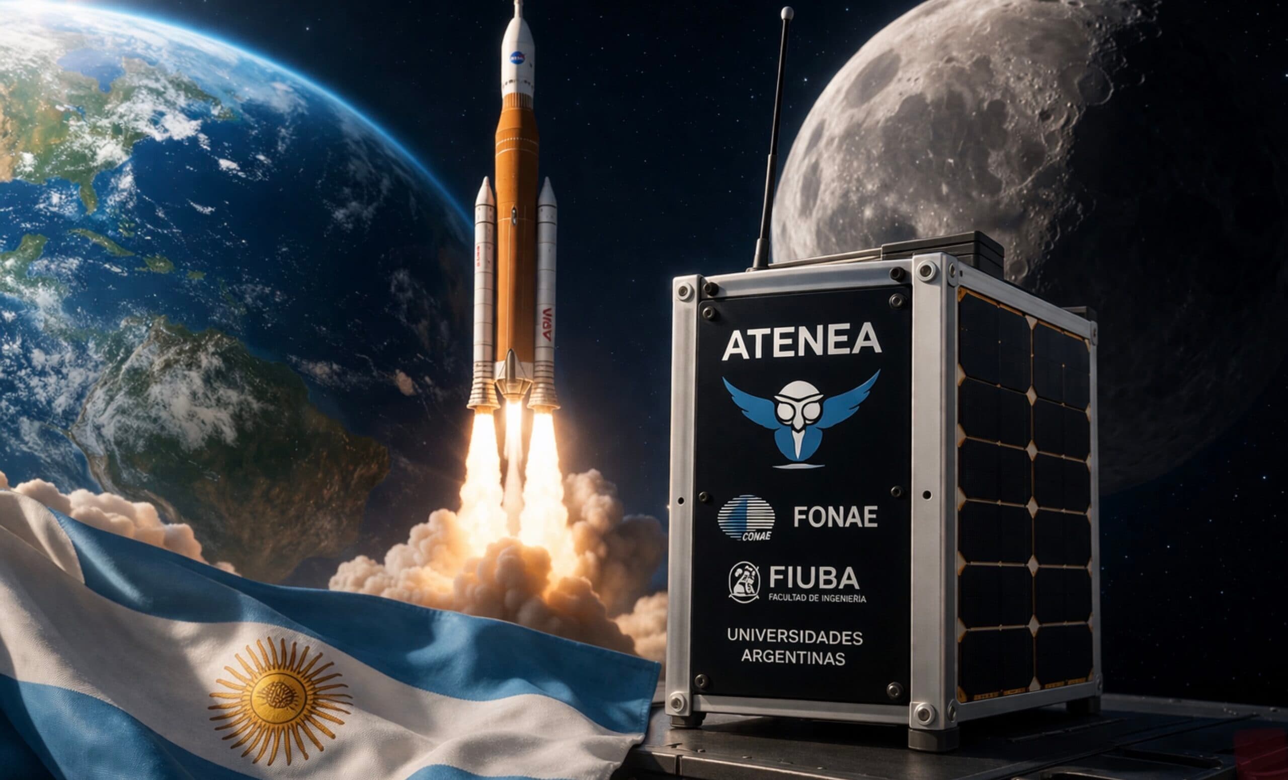 Argentina llegó a la Luna con ATENEA y entró en la misión espacial del año