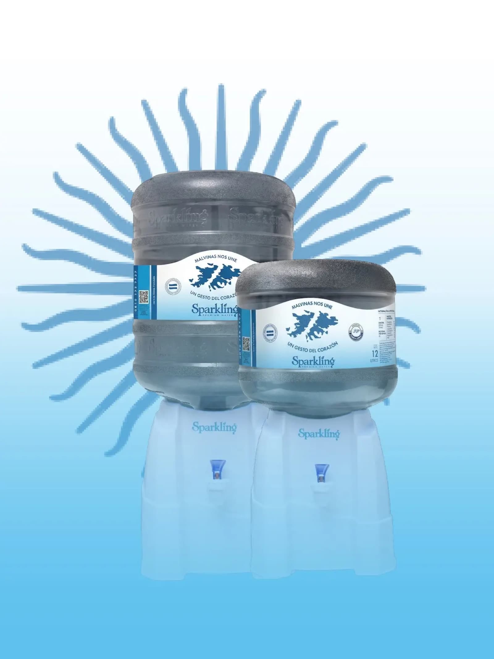 Agua Sparkling lanzó 5.000 botellones conmemorativos por Malvinas y aporta al museo