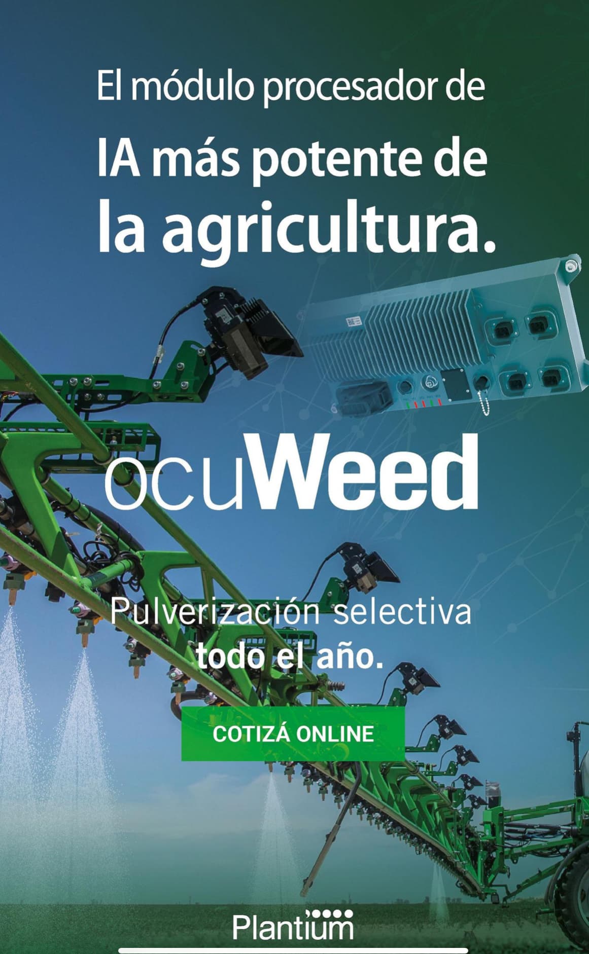 OcuWeed optimiza el control de malezas en el agro