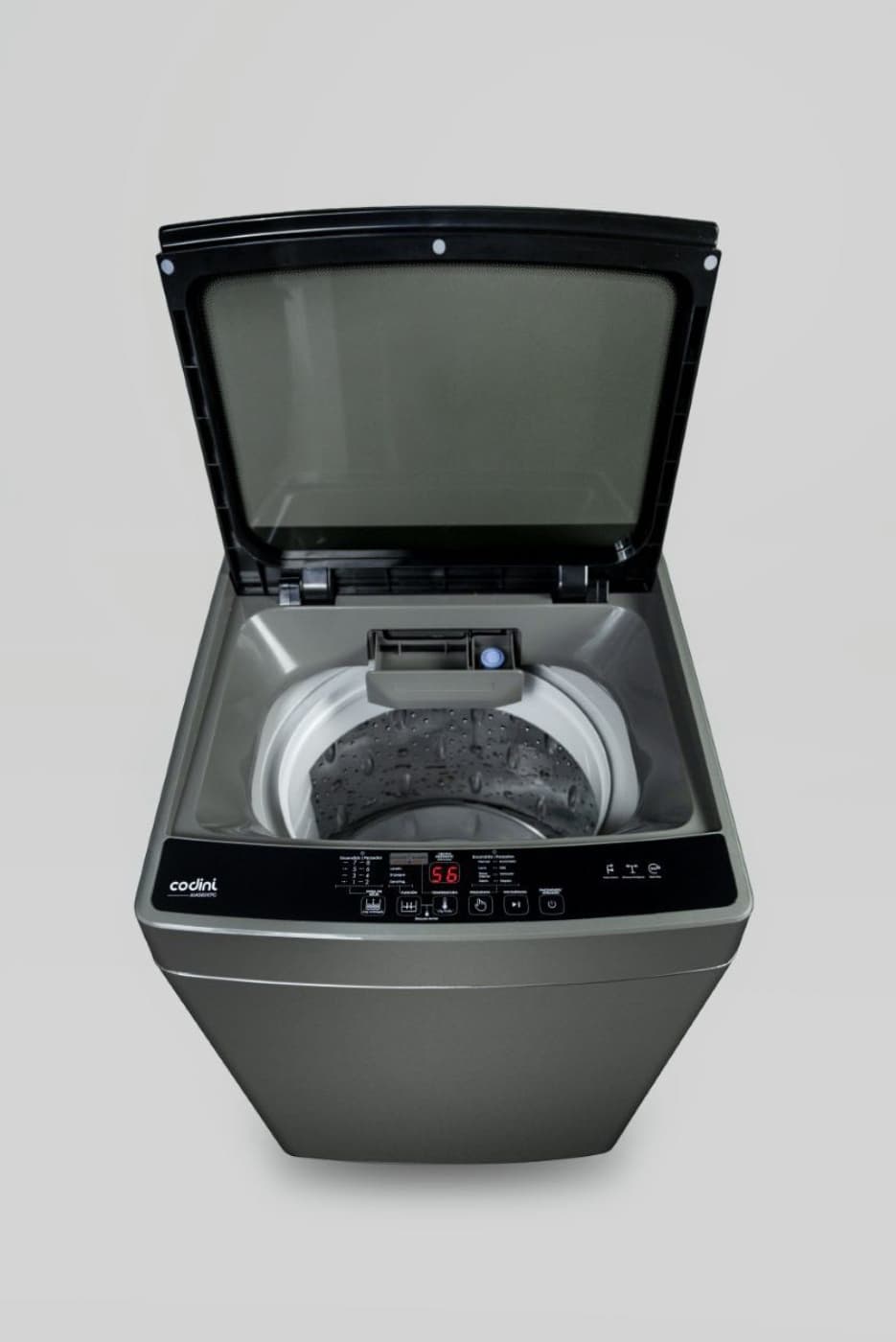 Lavarropas automático Codini con eficiencia A+ y diseño compacto