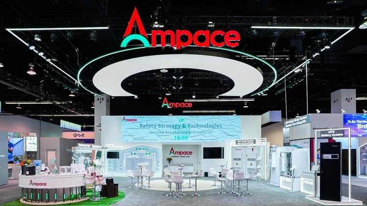 Ampace presentó baterías que duplican la vida útil en Intersolar 2025