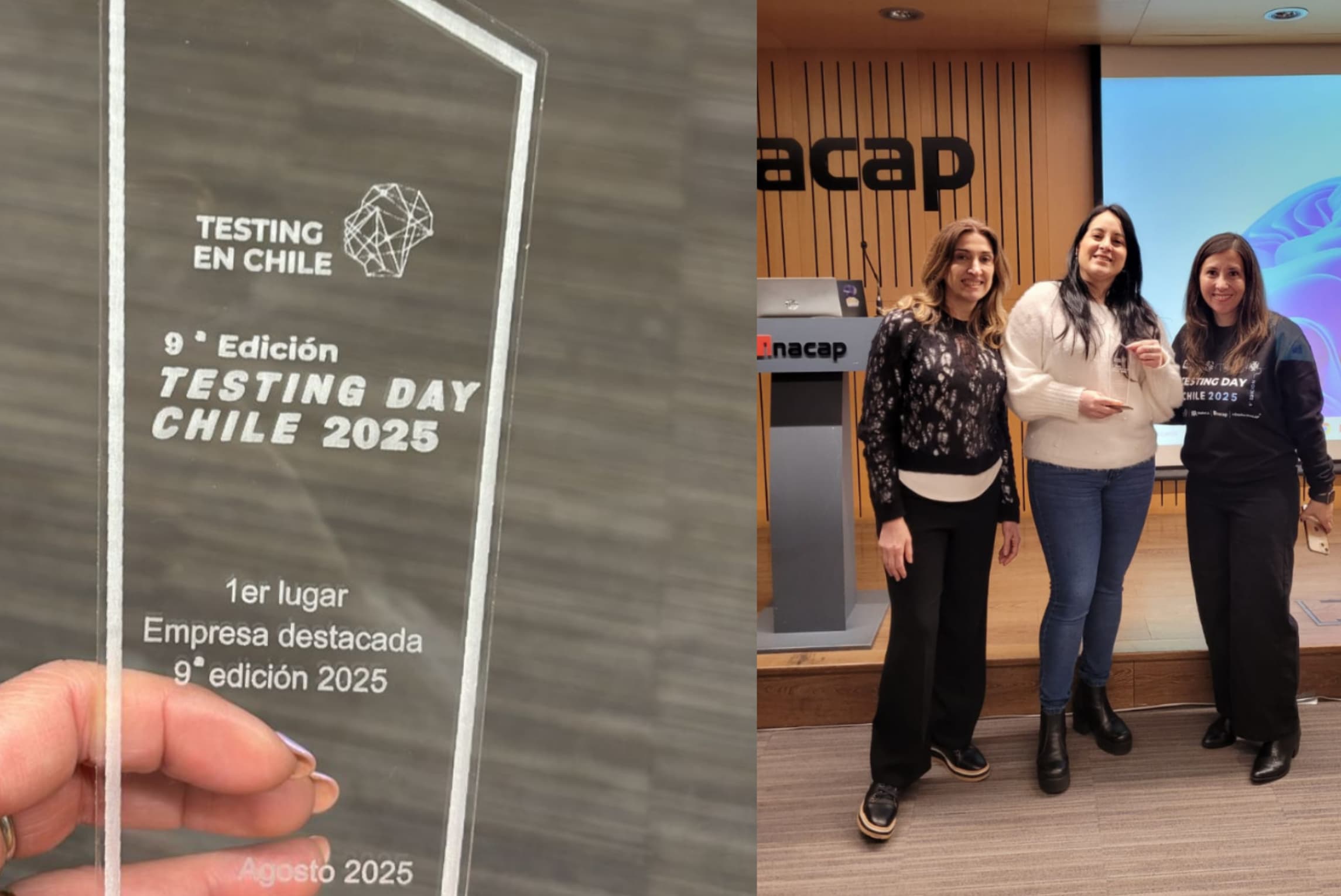 Ecosistemas Global recibe el máximo premio por QA Synapse en Testing Chile 2025