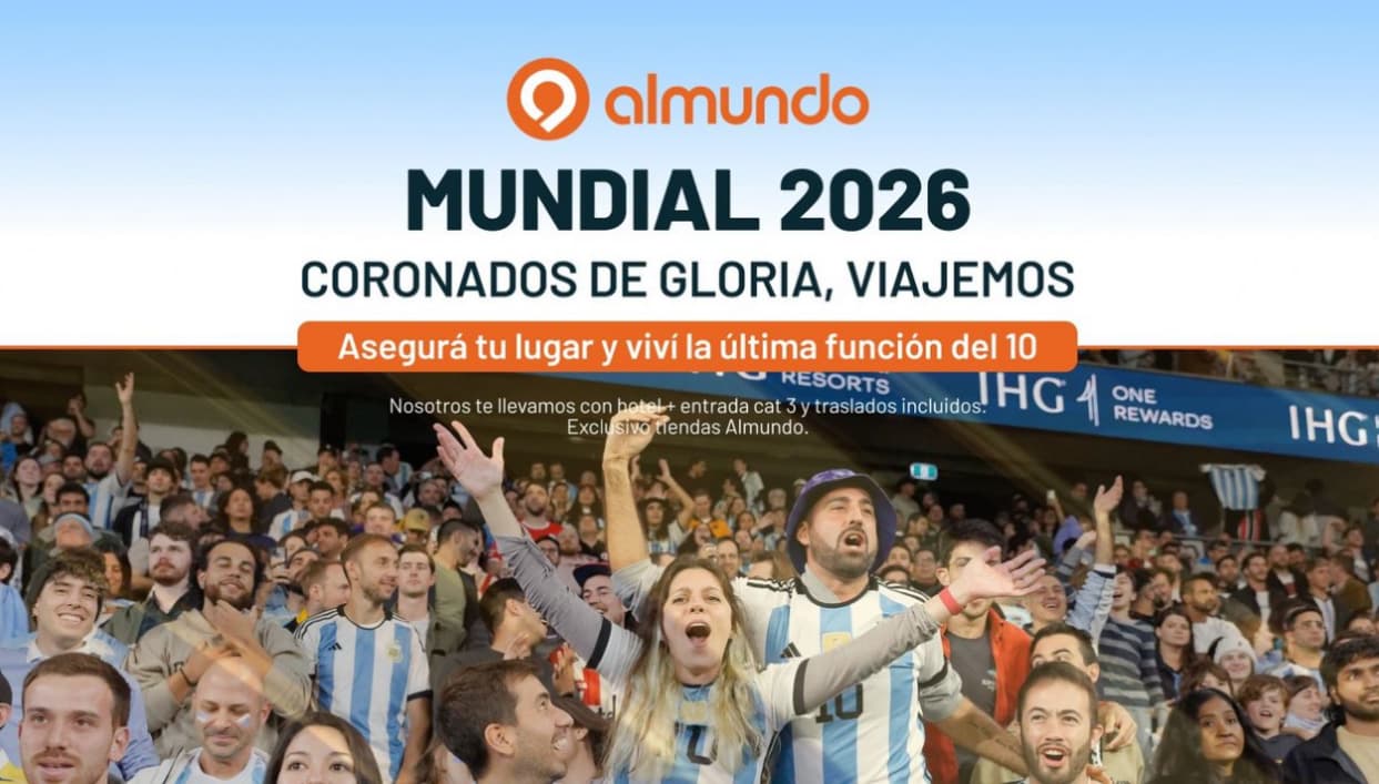 Almundo inicia preventa de paquetes para el Mundial de fútbol 2026