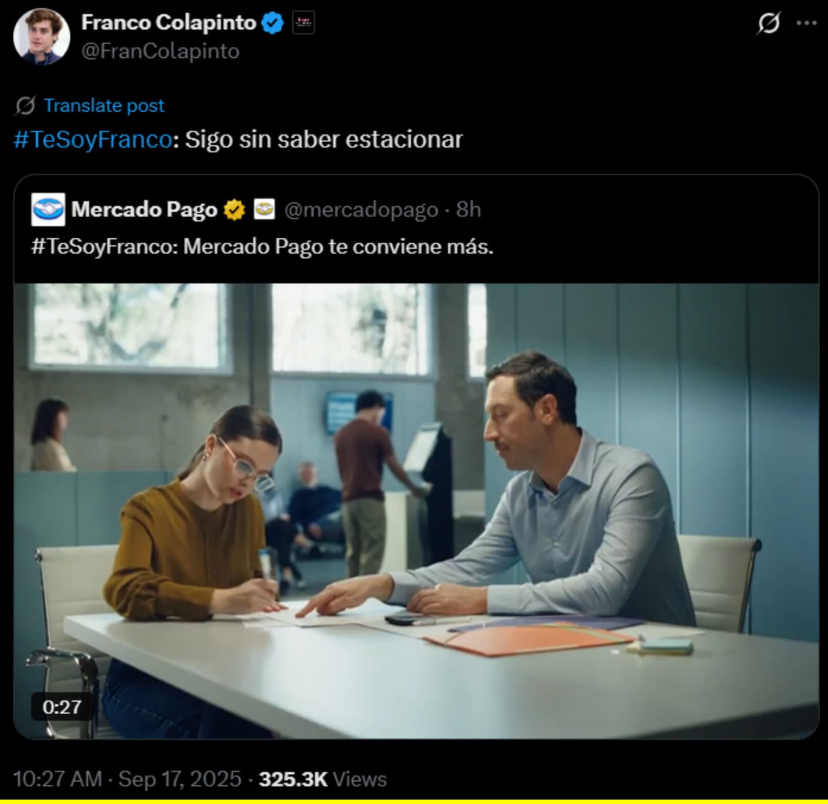 Franco Colapinto y Mercado Pago presentan campaña digital #TeSoyFranco con foco en humor y sinceridad