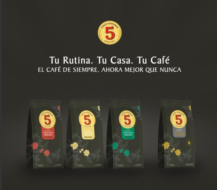 Café 5 Hispanos relanza su línea en supermercados con nuevas variedades y imagen renovada
