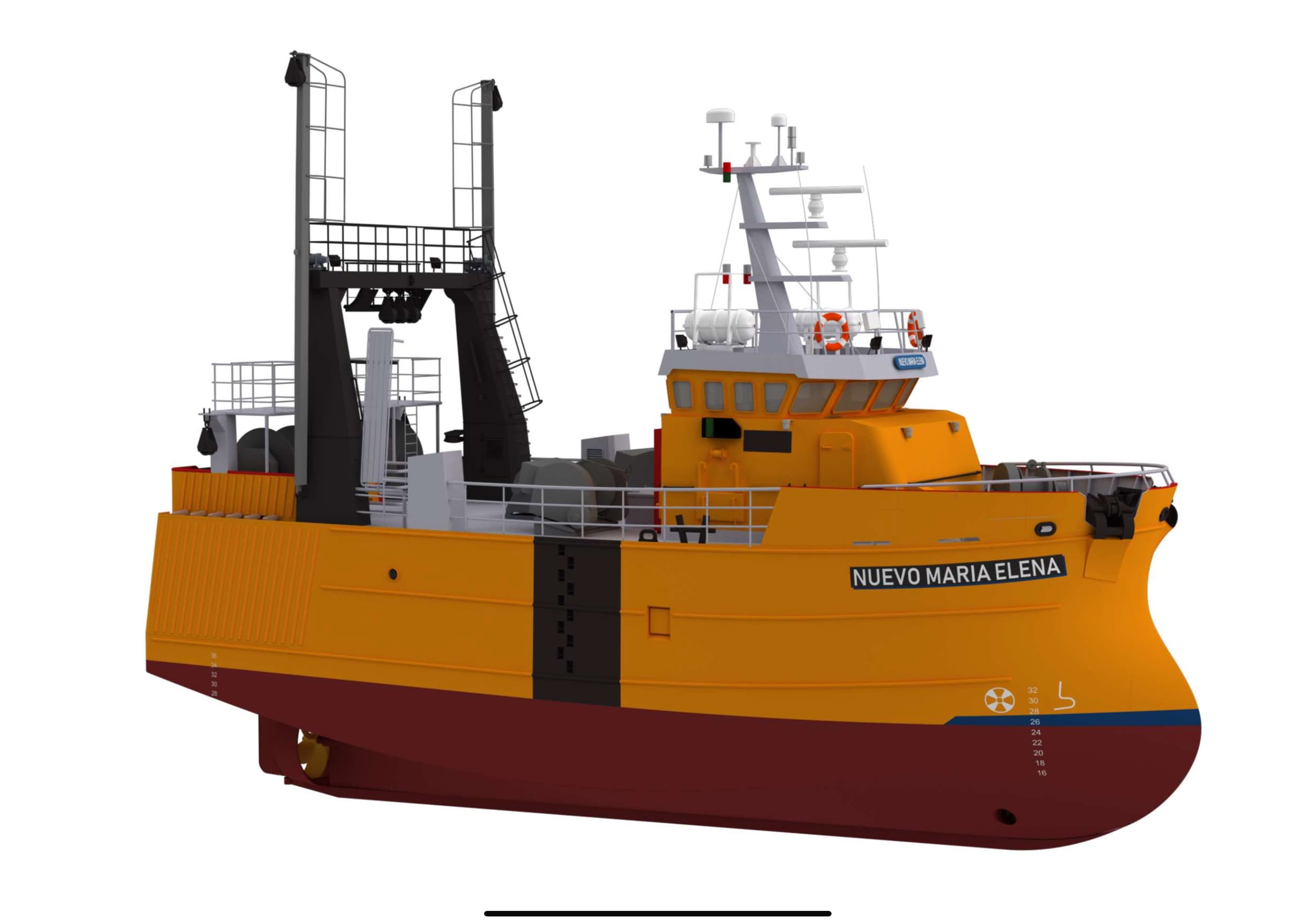 Astillero Contessi realiza la botadura del buque pesquero Nuevo María Elena en Mar del Plata