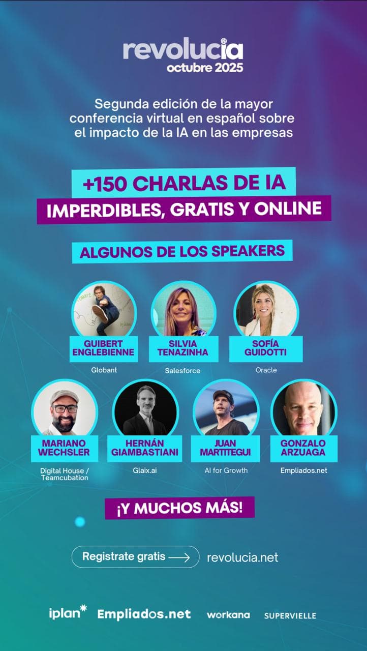 2ª edición de Revoluciona, el encuentro virtual gratuito sobre IA aplicada a negocios