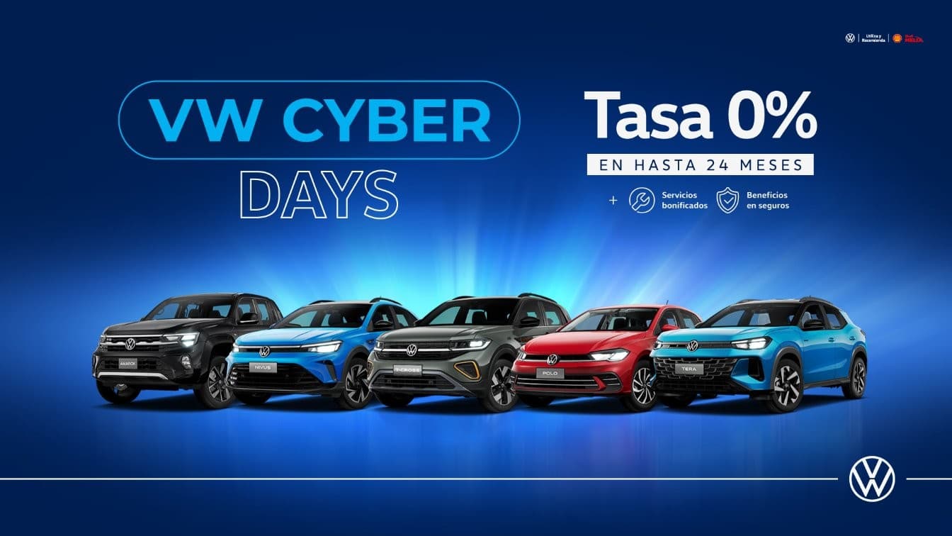 Volkswagen presenta los “VW Cyber Days” con financiación a tasa 0% fija en noviembre