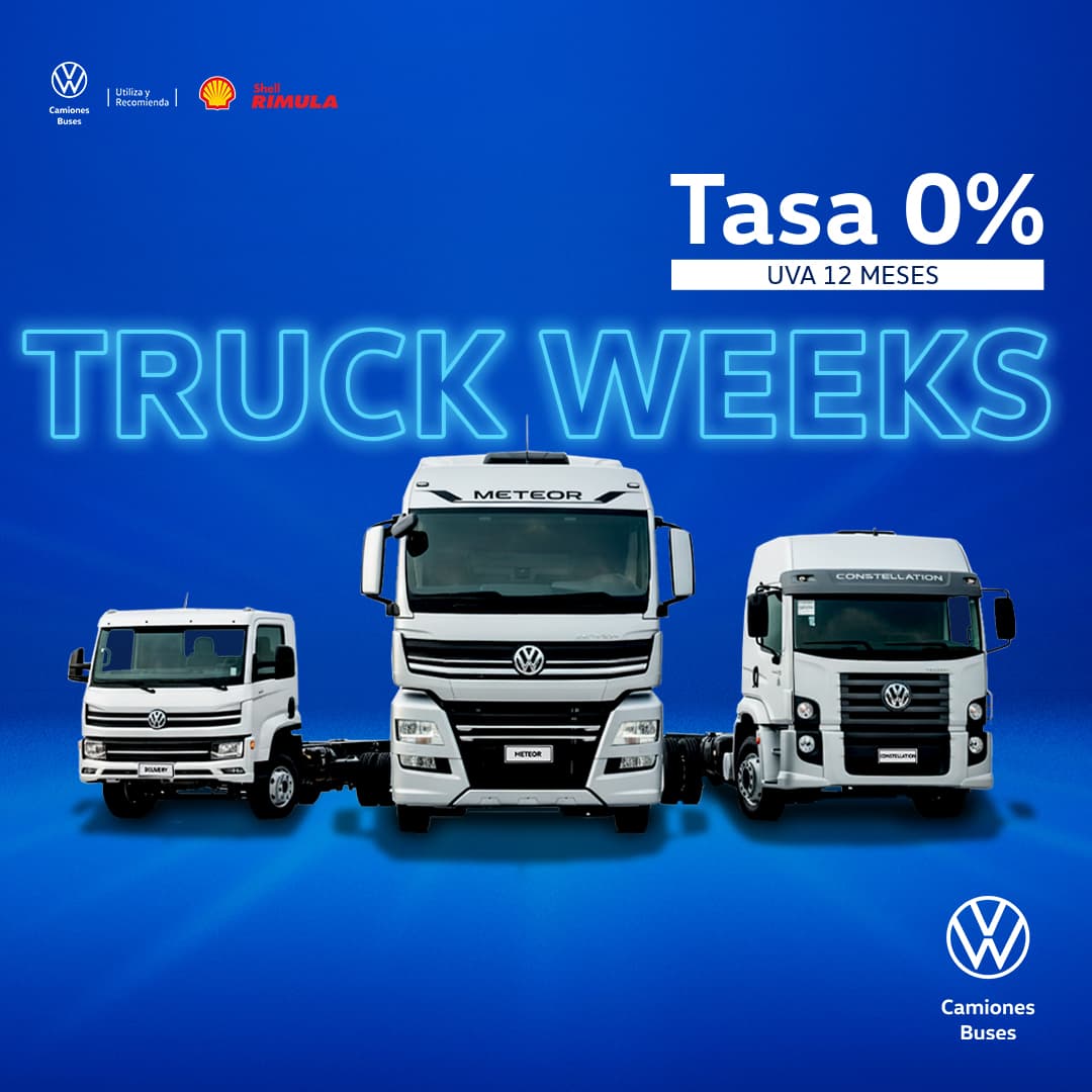 Volkswagen Camiones y Buses presenta “Truck Weeks” con financiación a tasa 0% en noviembre