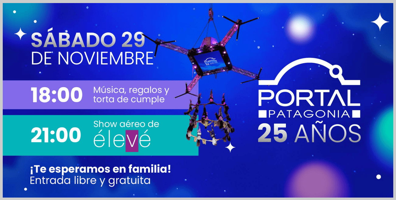 Portal Patagonia Shopping celebra su 25° aniversario con una jornada abierta a la comunidad en Neuquén