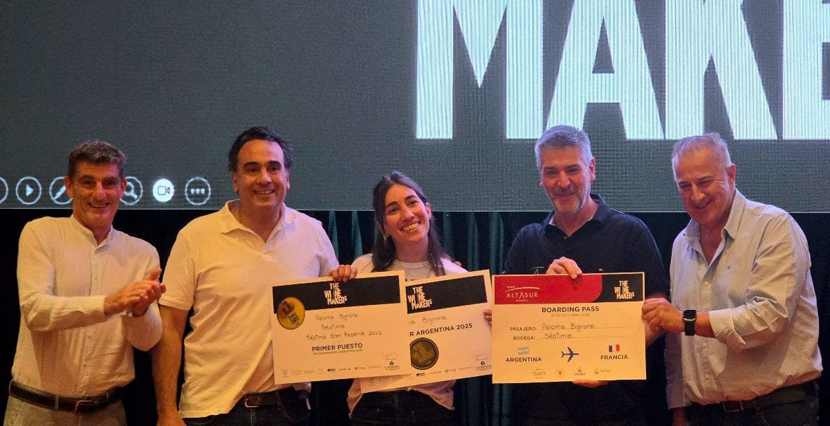Paloma Bignone recibe el reconocimiento The Winemaker del Año en el concurso argentino 2025