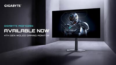 GIGABYTE presenta monitor gamer WOLED QHD de 27 pulgadas con tasa de refresco de 280 Hz