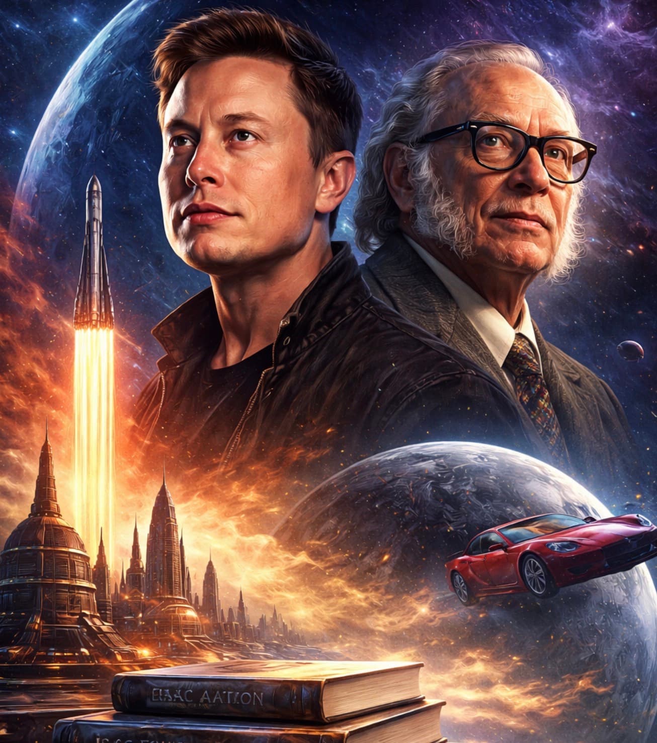 Elon Musk y Asimov: la ficción que anticipó una visión tecnológica