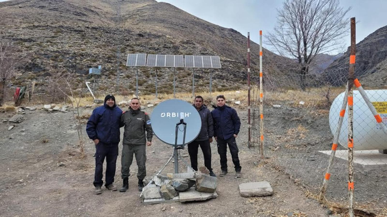 Orbith desplegó conectividad satelital multiórbita para Gendarmería en pasos fronterizos remotos