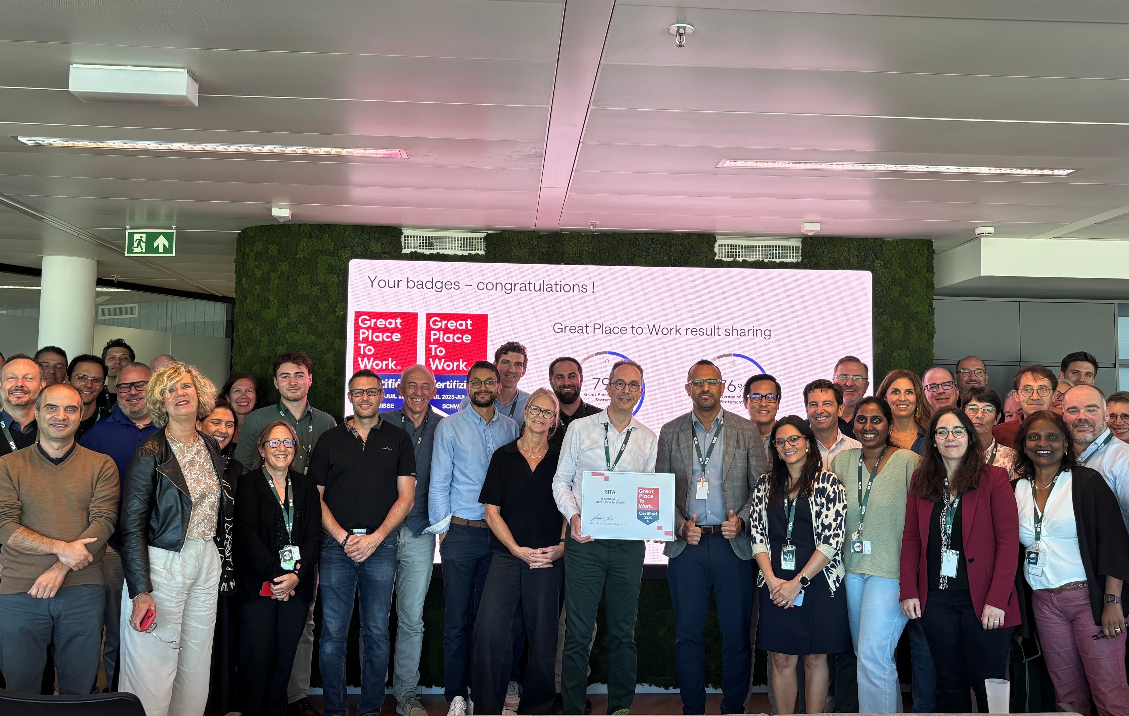 SITA obtuvo la certificación Great Place to Work en 28 oficinas globales