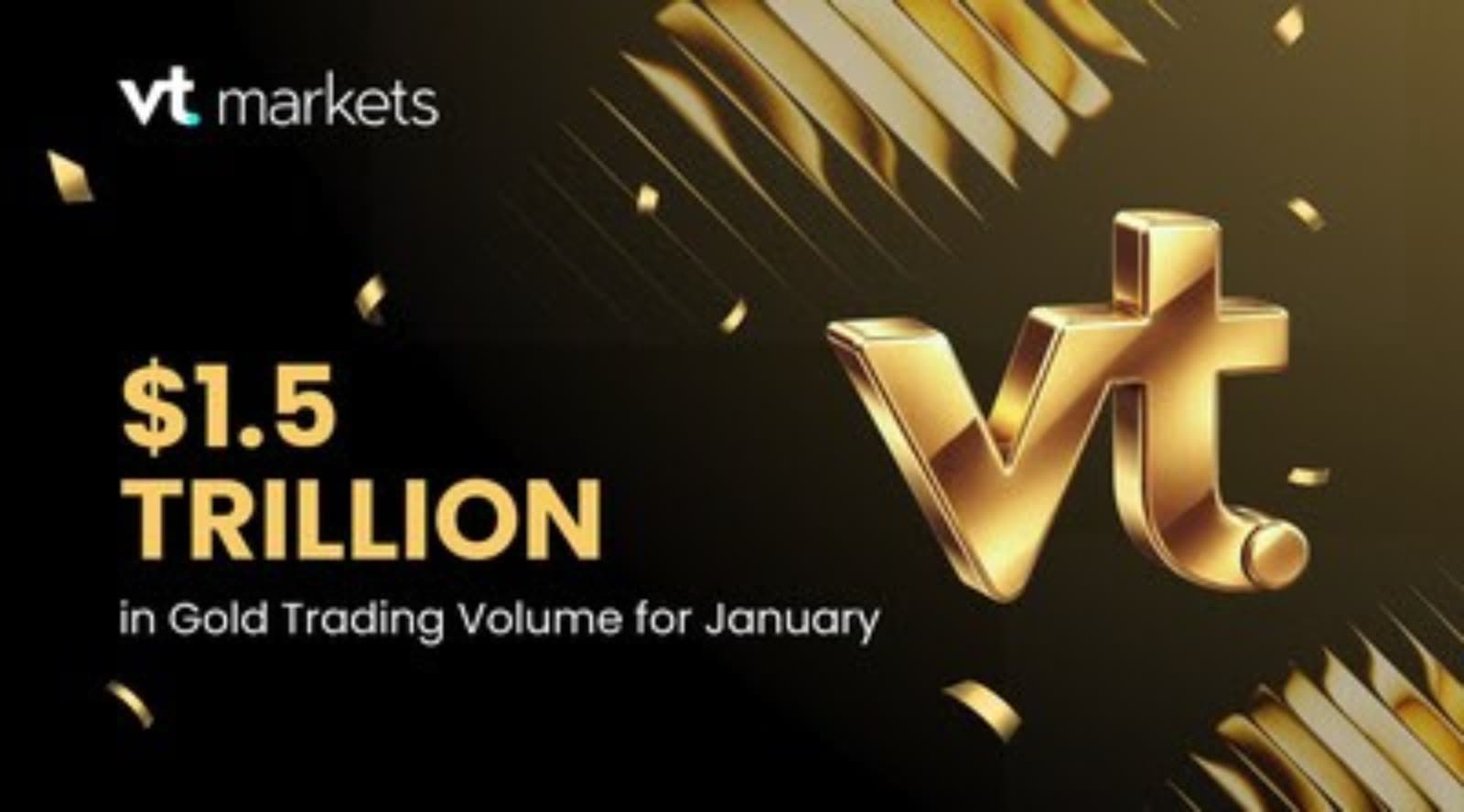 VT Markets registró US$ 1,5 billones en operaciones de oro durante enero
