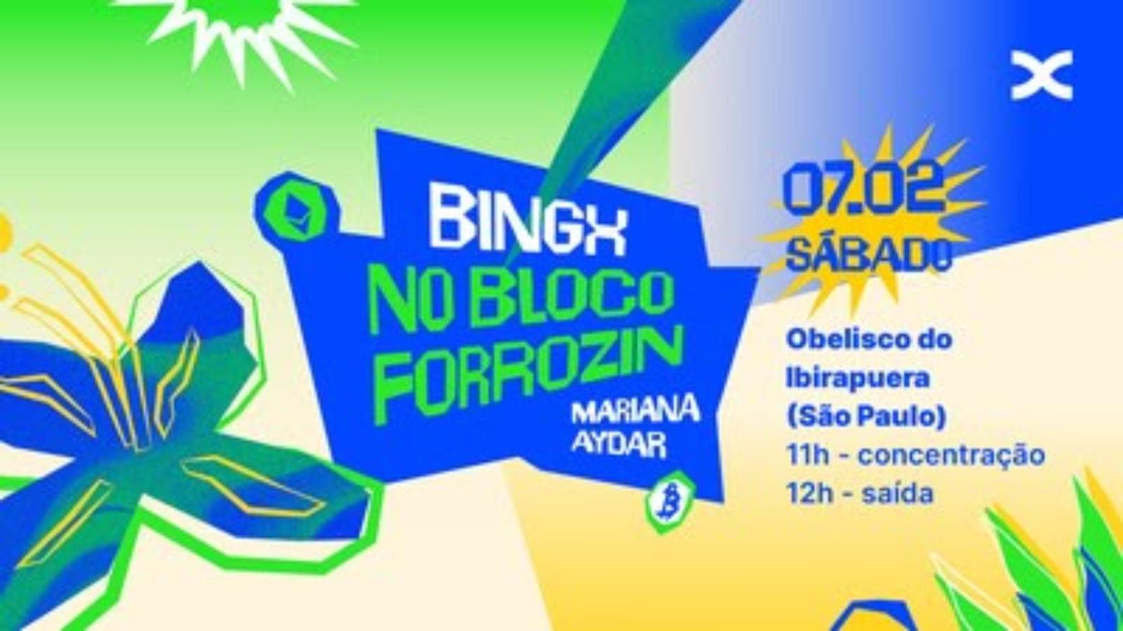 BingX patrocinó el Bloco Forrozin y activó su marca en el Carnaval de São Paulo