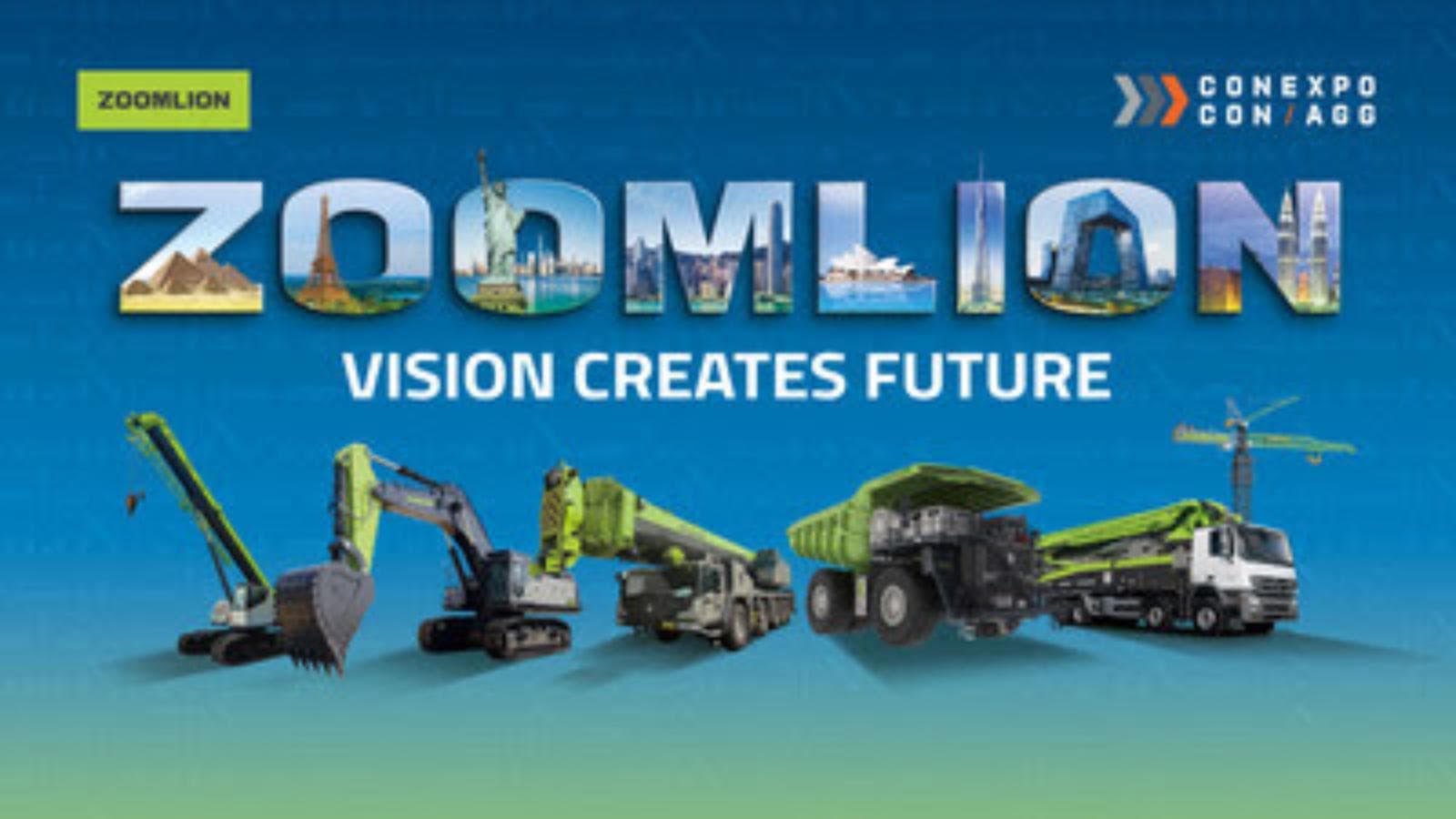 Zoomlion mostrará equipos y operación remota 5G en CONEXPO-CON/AGG 2026
