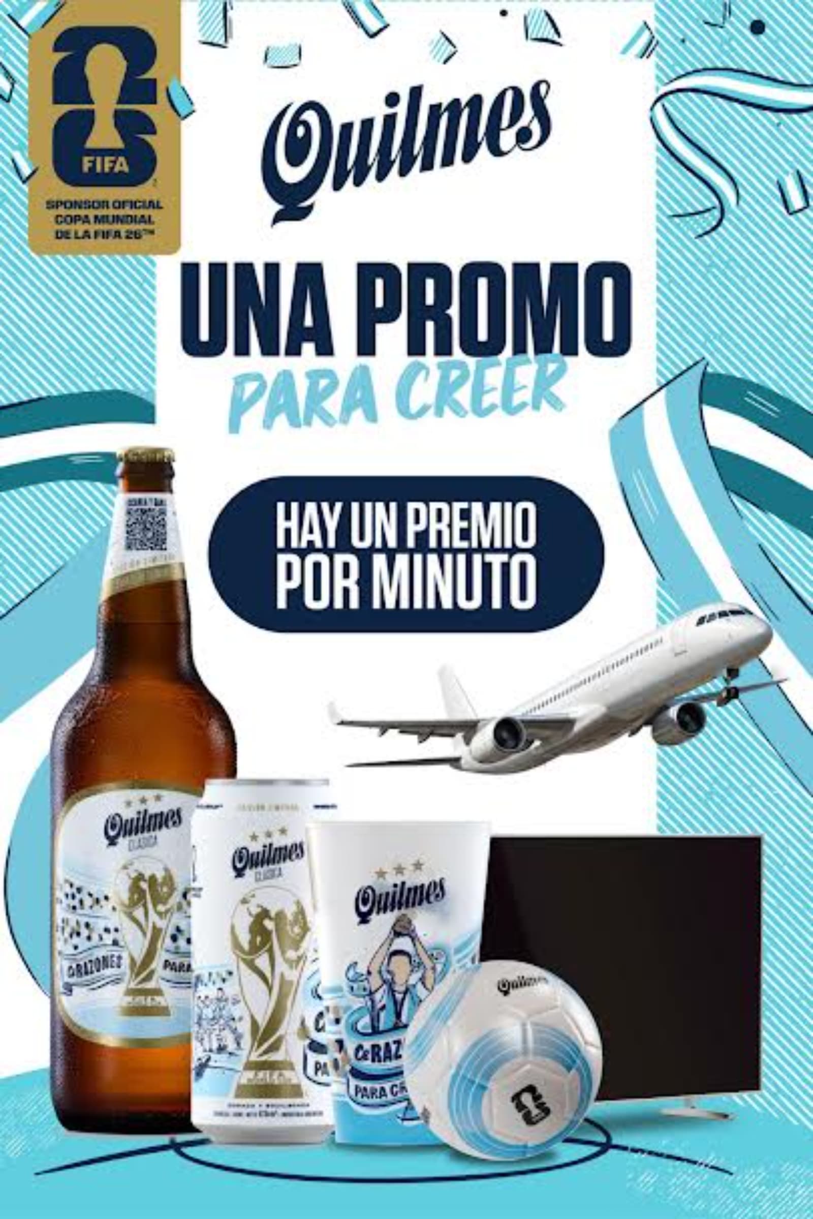 Quilmes activa una promoción mundialista con envases coleccionables y viajes al Mundial 2026