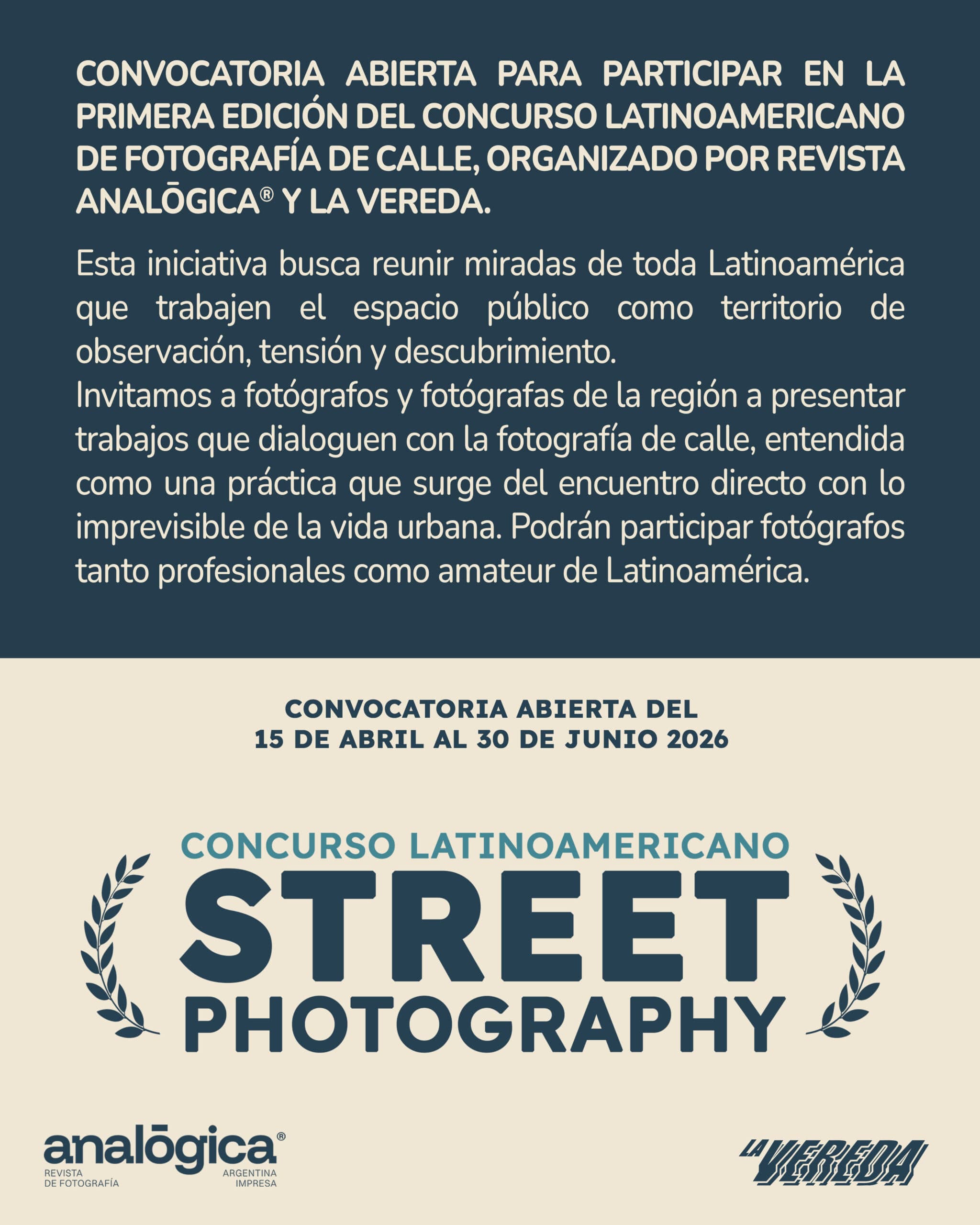 La Vereda y Revista Analōgica abren un concurso latinoamericano de street photography