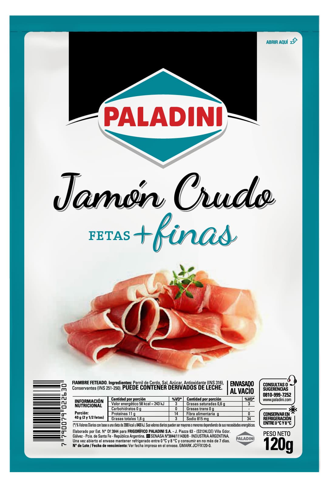 Fetas más finas”, una nueva alternativa de fiambres feteados de Paladini
