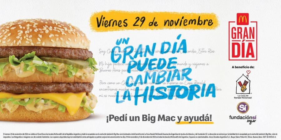 Un nuevo “Gran Día”: McDonald’s invita a ayudar