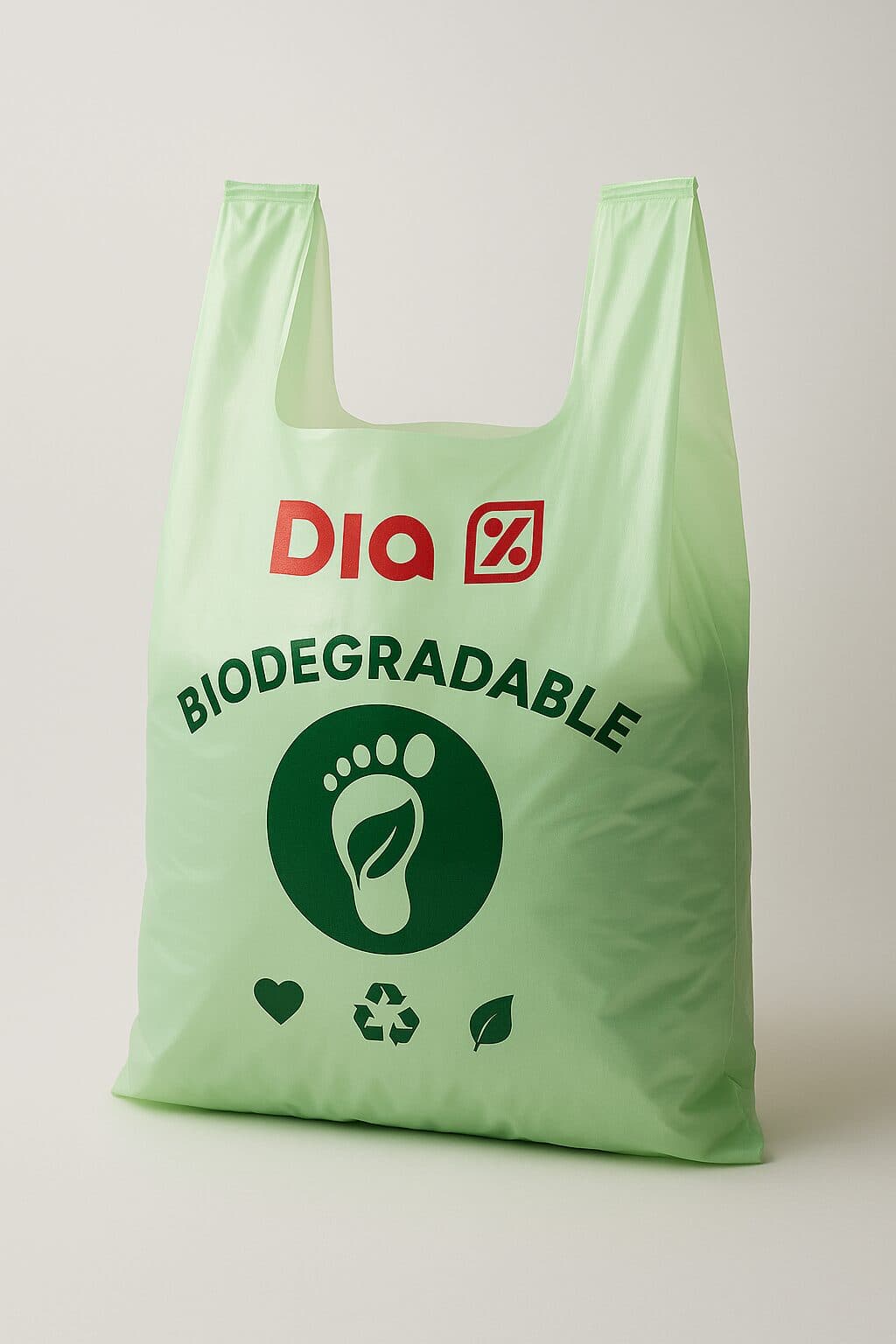 Bolsas biodegradables de Dia Argentina se descomponen en 180 días