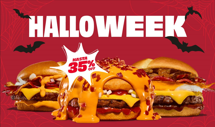 Mostaza presenta descuentos de hasta 35% en hamburguesas por la campaña Halloweek