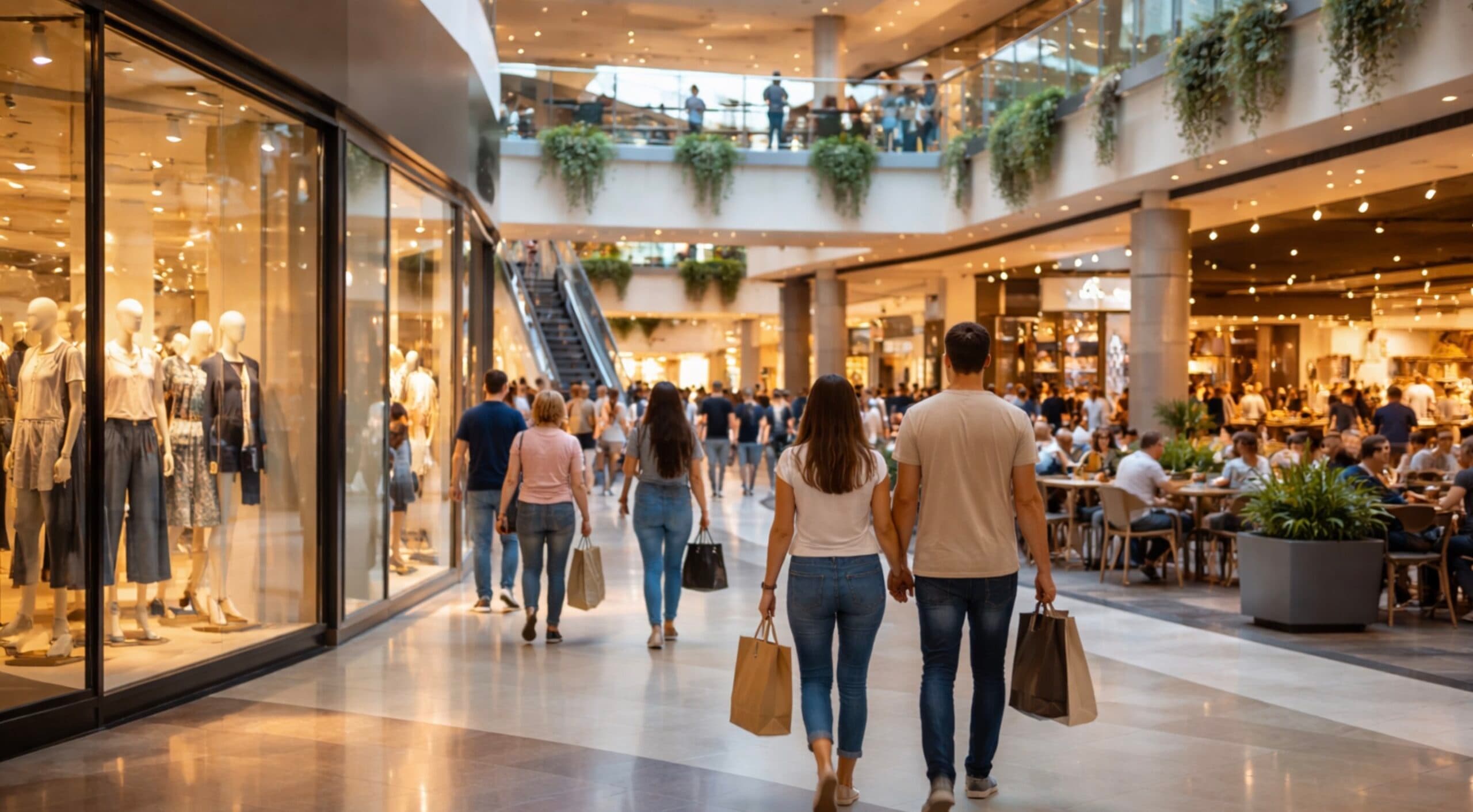 Sube la facturación en pesos en los shoppings pero baja el volumen de ventas