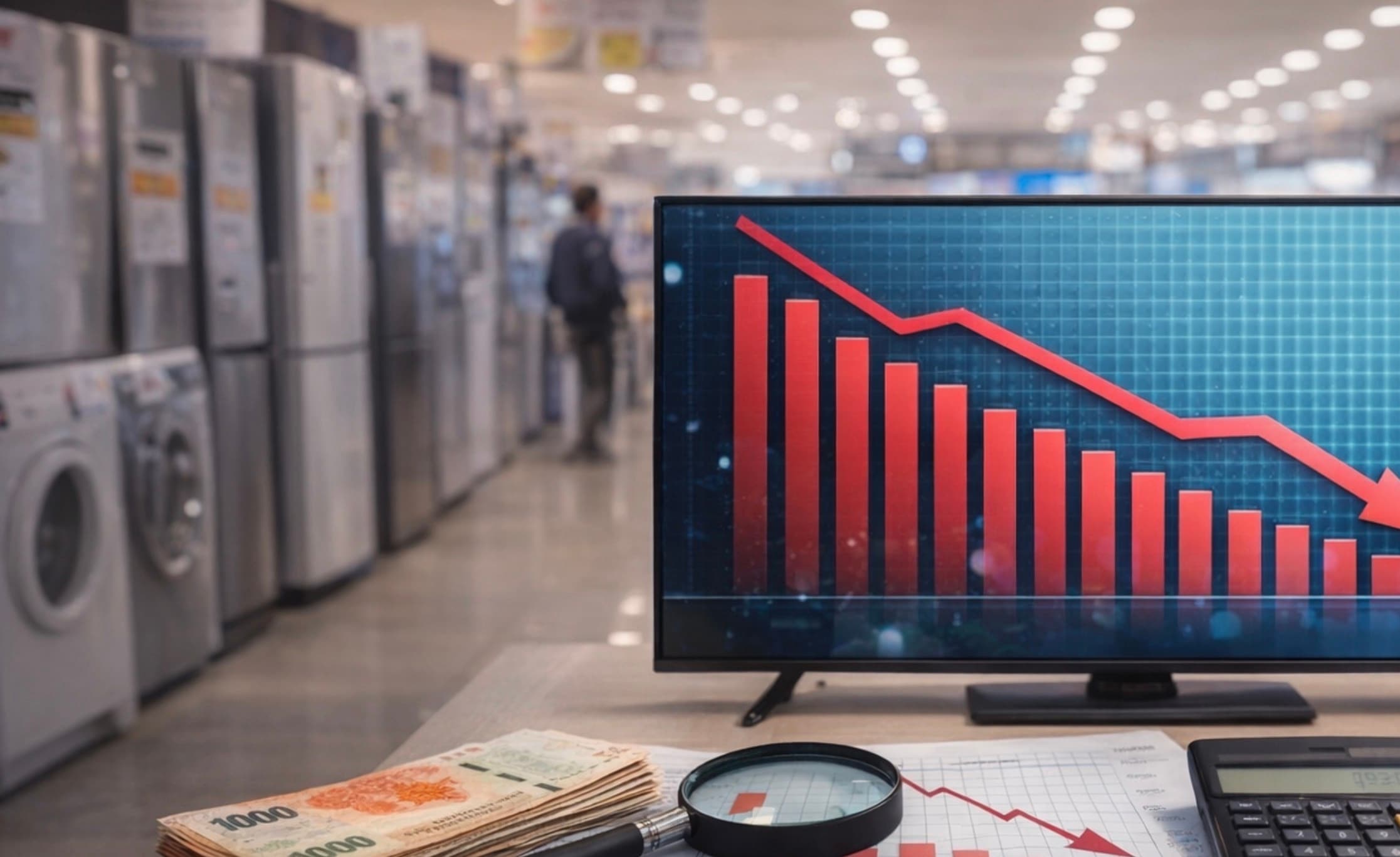 Indec reporta ventas estancadas de electrodomésticos y señales mixtas en el cierre de 2025