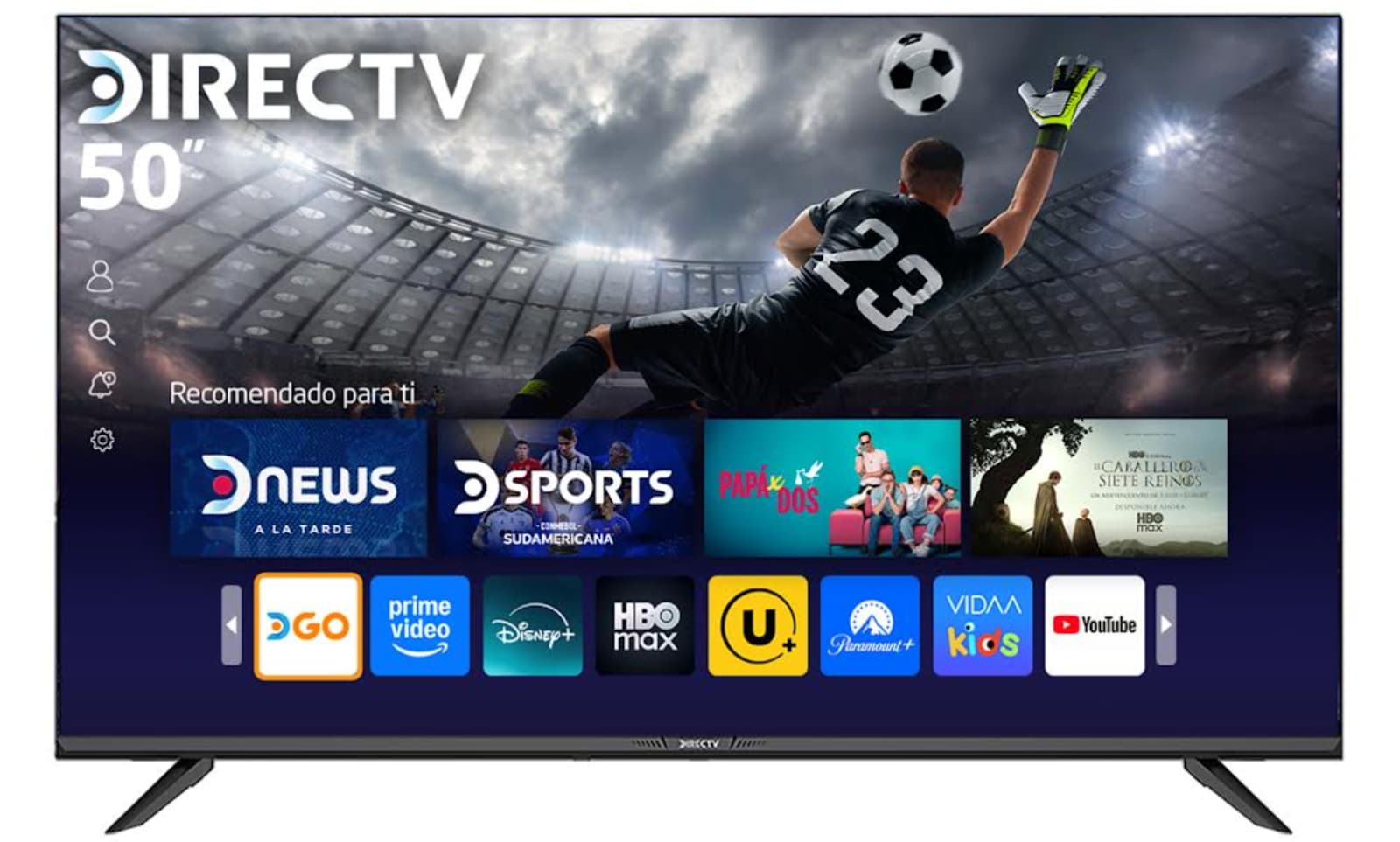 DIRECTV suma una línea propia de Smart TV 50 pulgadas 4K con Google TV