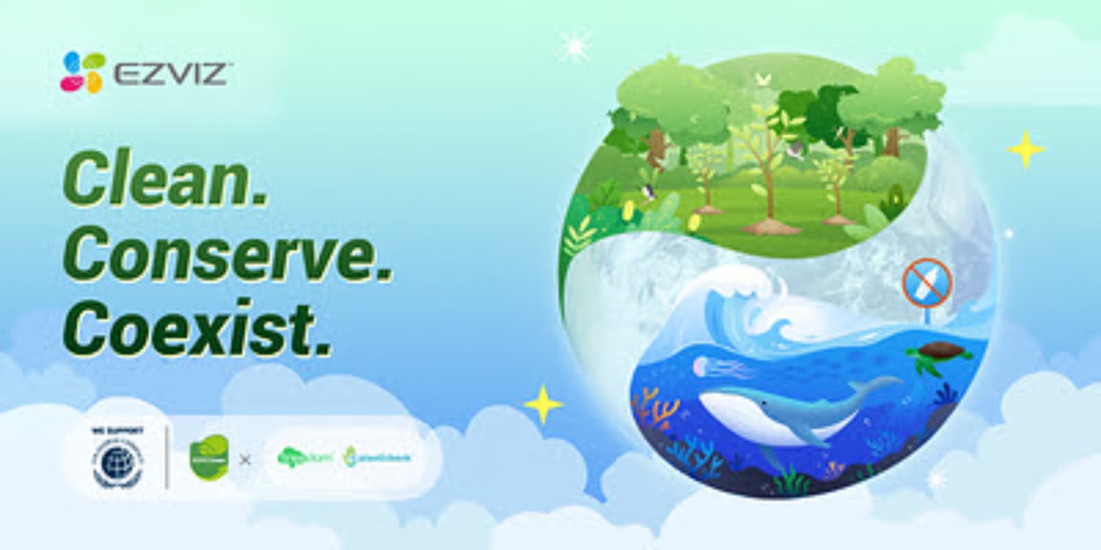 EZVIZ refuerza su plan ambiental: un millón de botellas recicladas y reforestación global