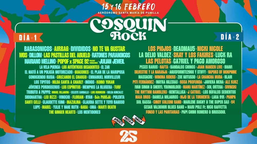 'Cosquín Rock', con más de 100 bandas para los fanáticos y descuentos con BBVA