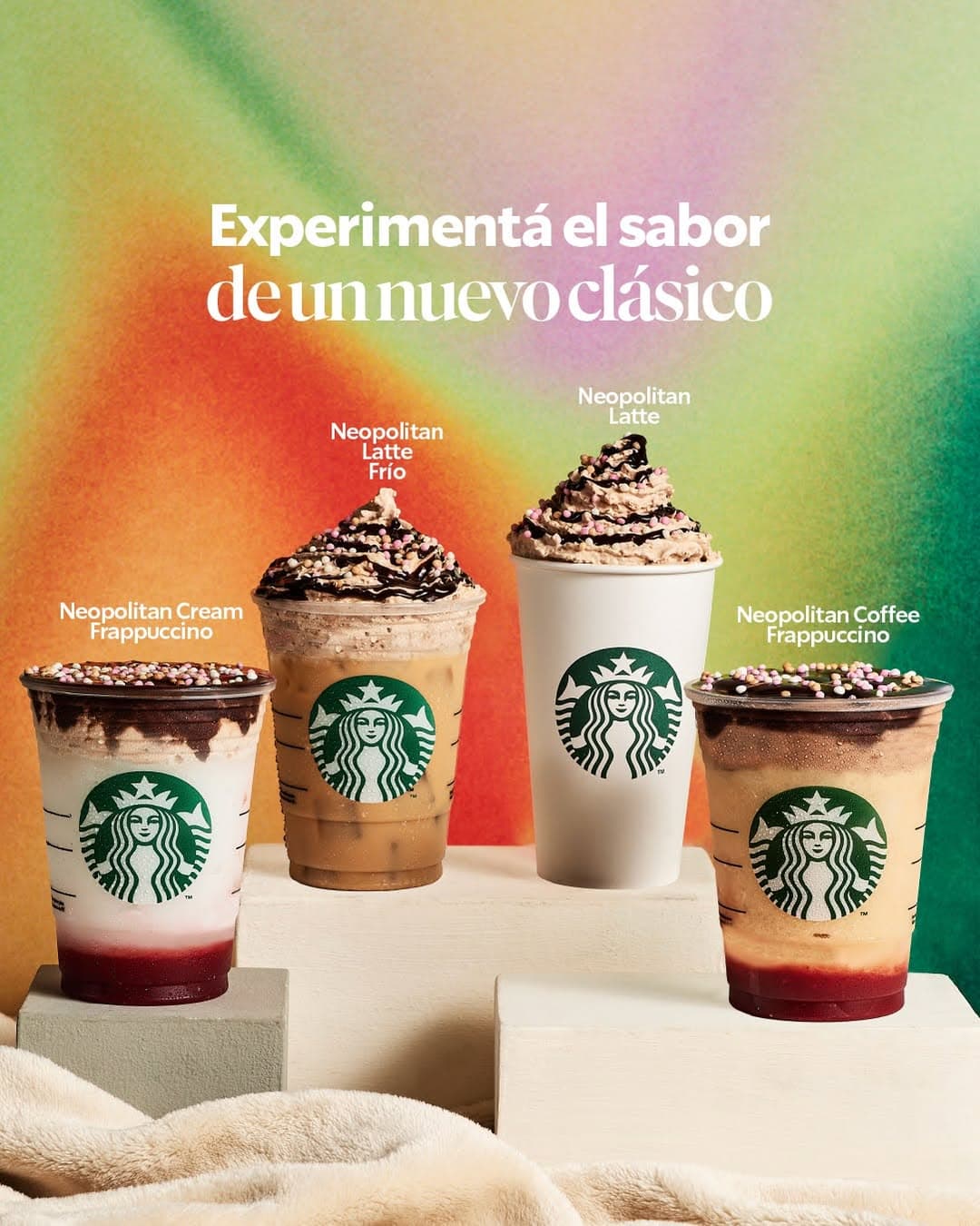 Starbucks Argentina lanza bebidas Neopolitan y Voyage Blend 2025