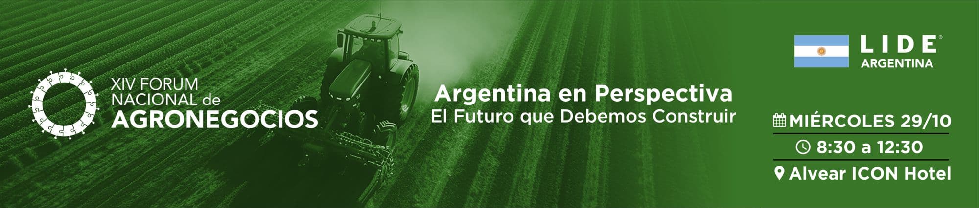 LIDE Argentina organiza el XIV Fórum Nacional de Agronegocios con líderes del sector público y privado